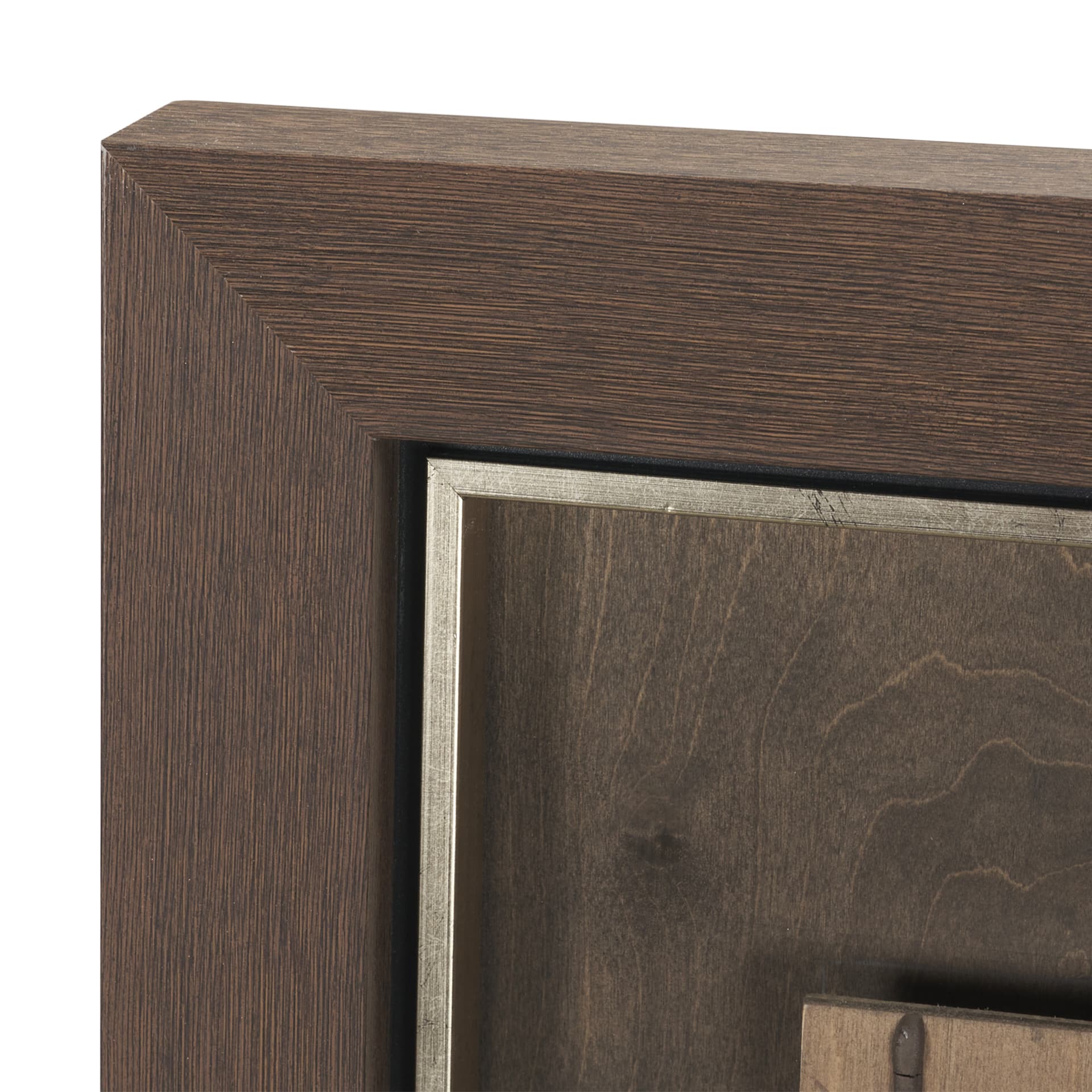 Timber Mosaic III by Mercana Studio Handmade Original Framed Artwork Matted — product photograph