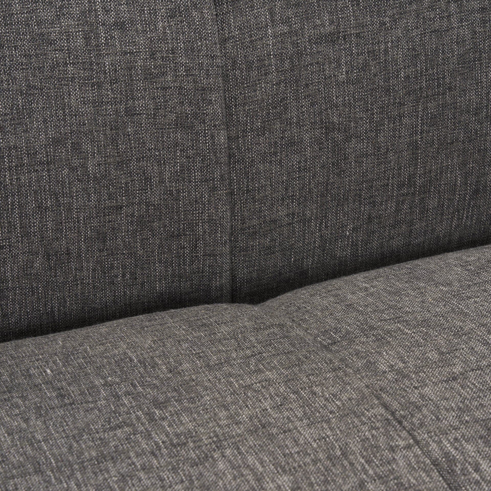 Hale Sofa W/ Medium Brown Wood and Gray Fabric — product photograph