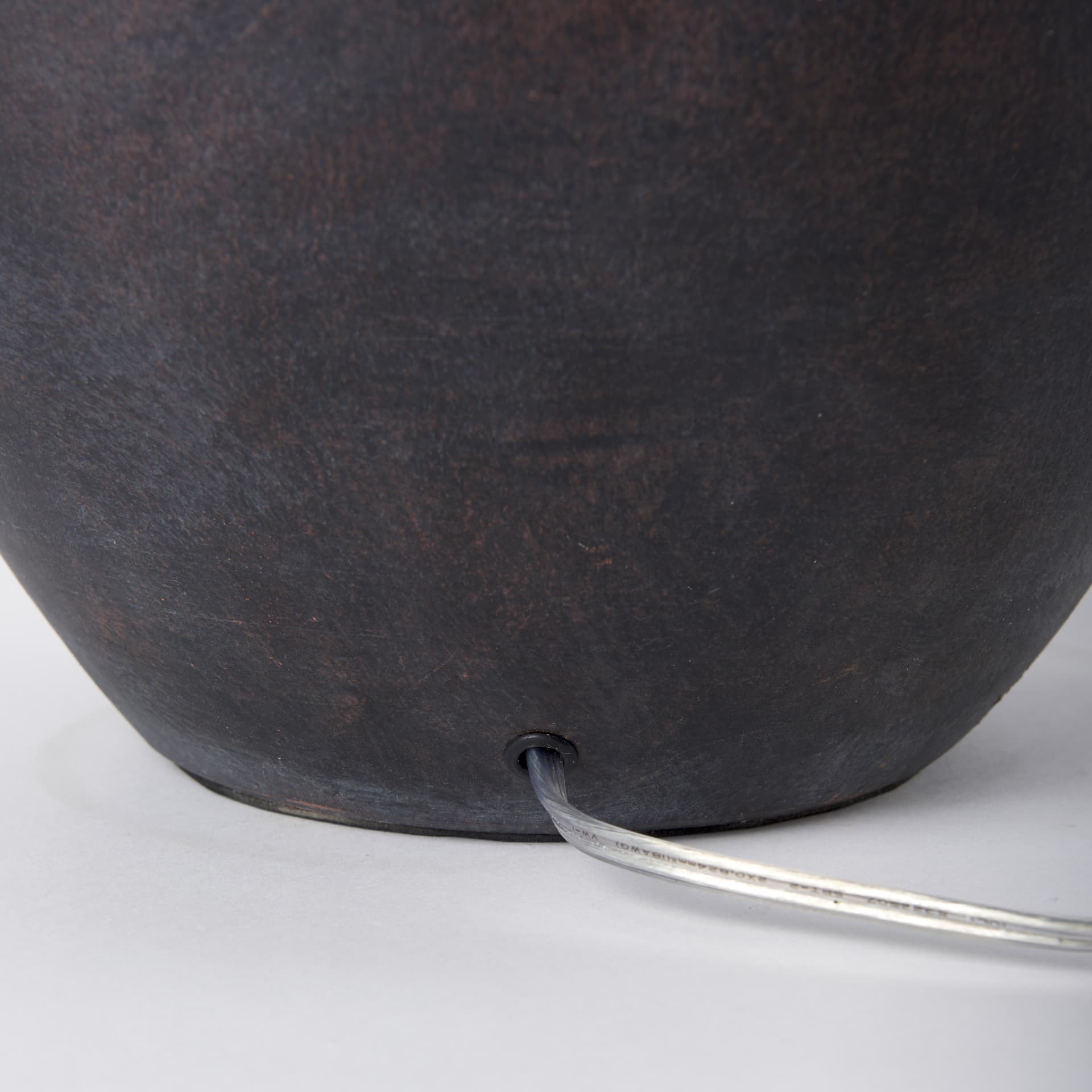 Marvin Black Ceramic Table Lamp — product photograph
