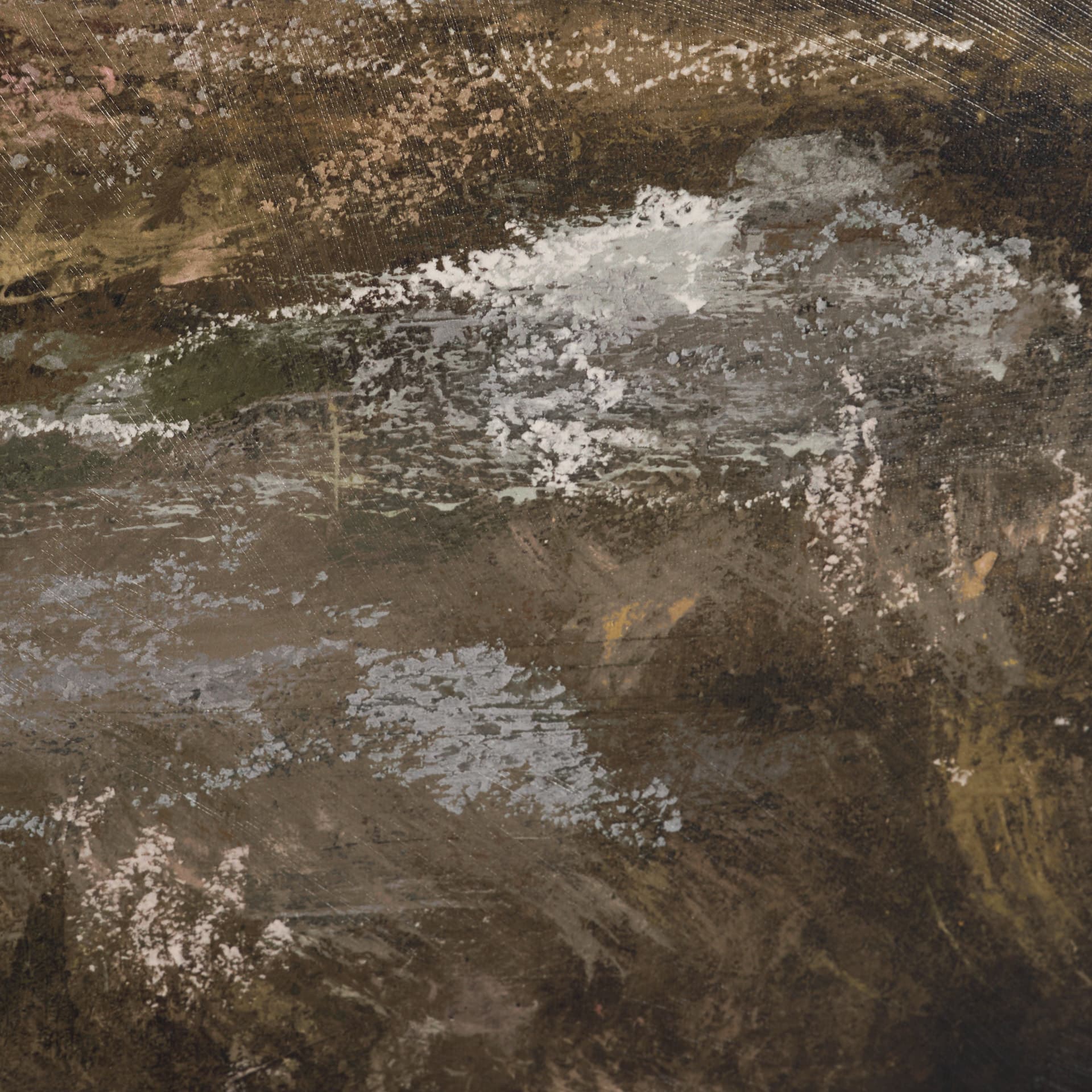 Old Style Landscape by Mercana Studio a Hand Embellished Framed Art Print — product photograph
