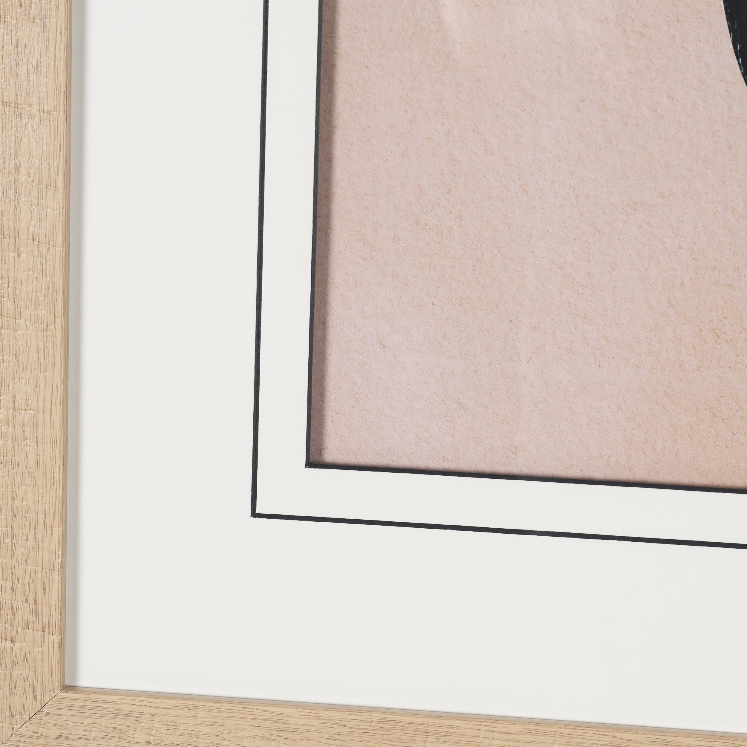 Abstract Golden Plant by Sharyn Bursic Hand-Embellished Textured Framed Artwork Matted under Glass — product photograph