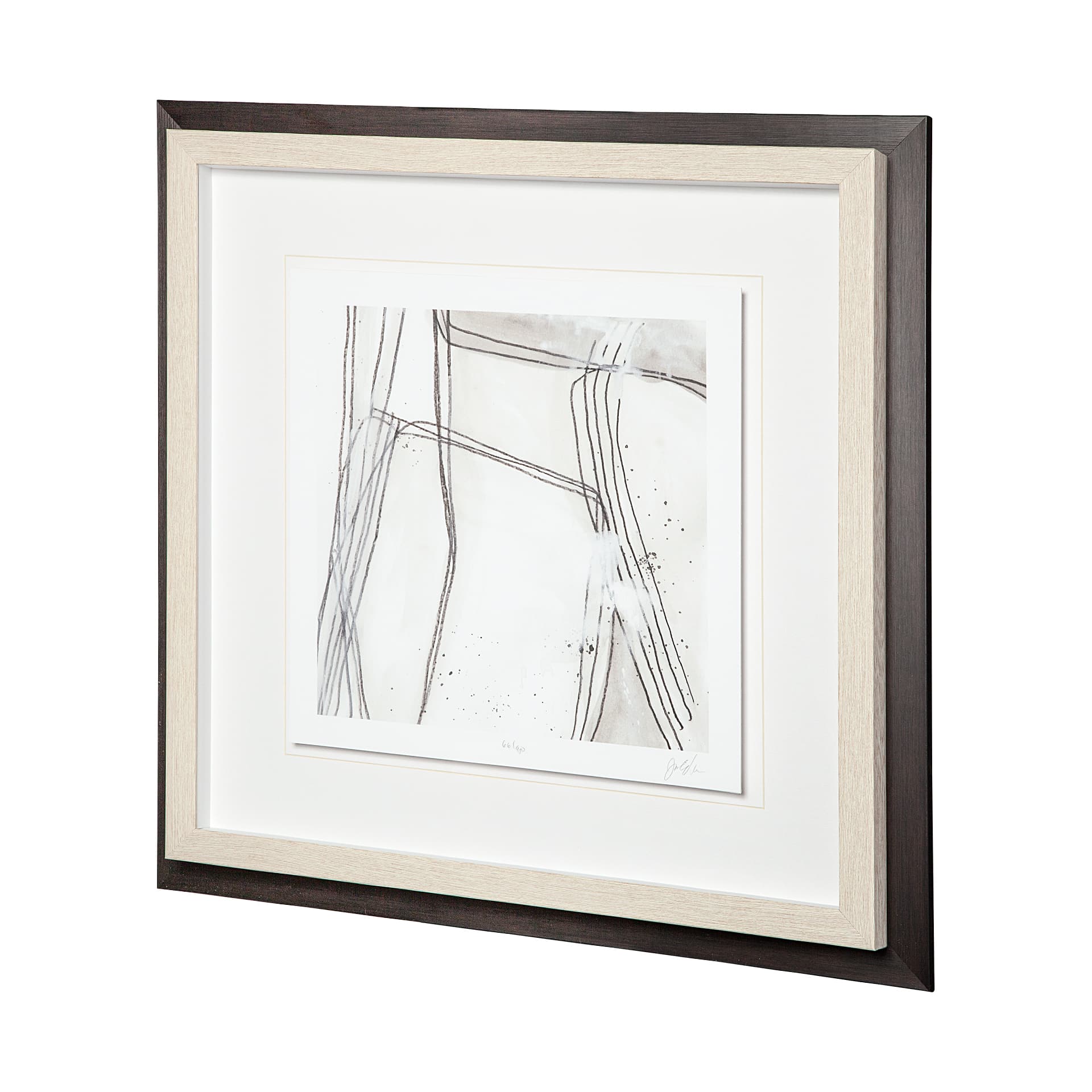 Custom Abstract Logic II by June Vess a Framed Art Print Matted under Glass — product photograph