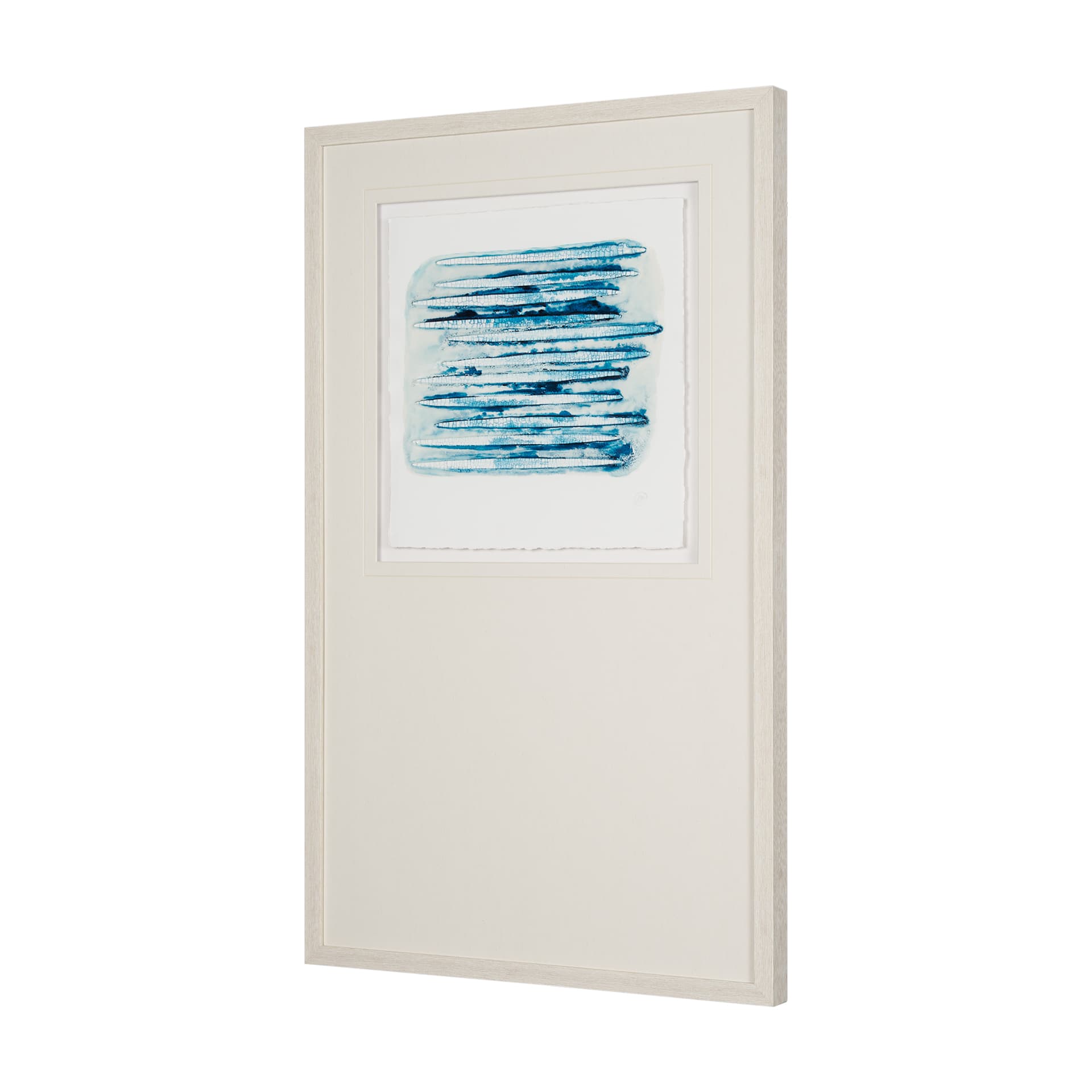 Calm River Blue I by Studio M a handmade Original Framed Artwork under Glass — product photograph