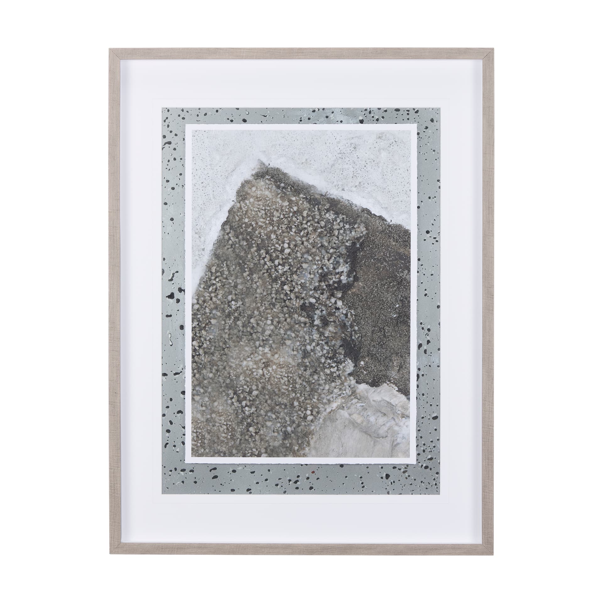 Mudslide III by Mercana Studio a Hand Embellished Textured Framed Art Print Matted under Glass — product photograph