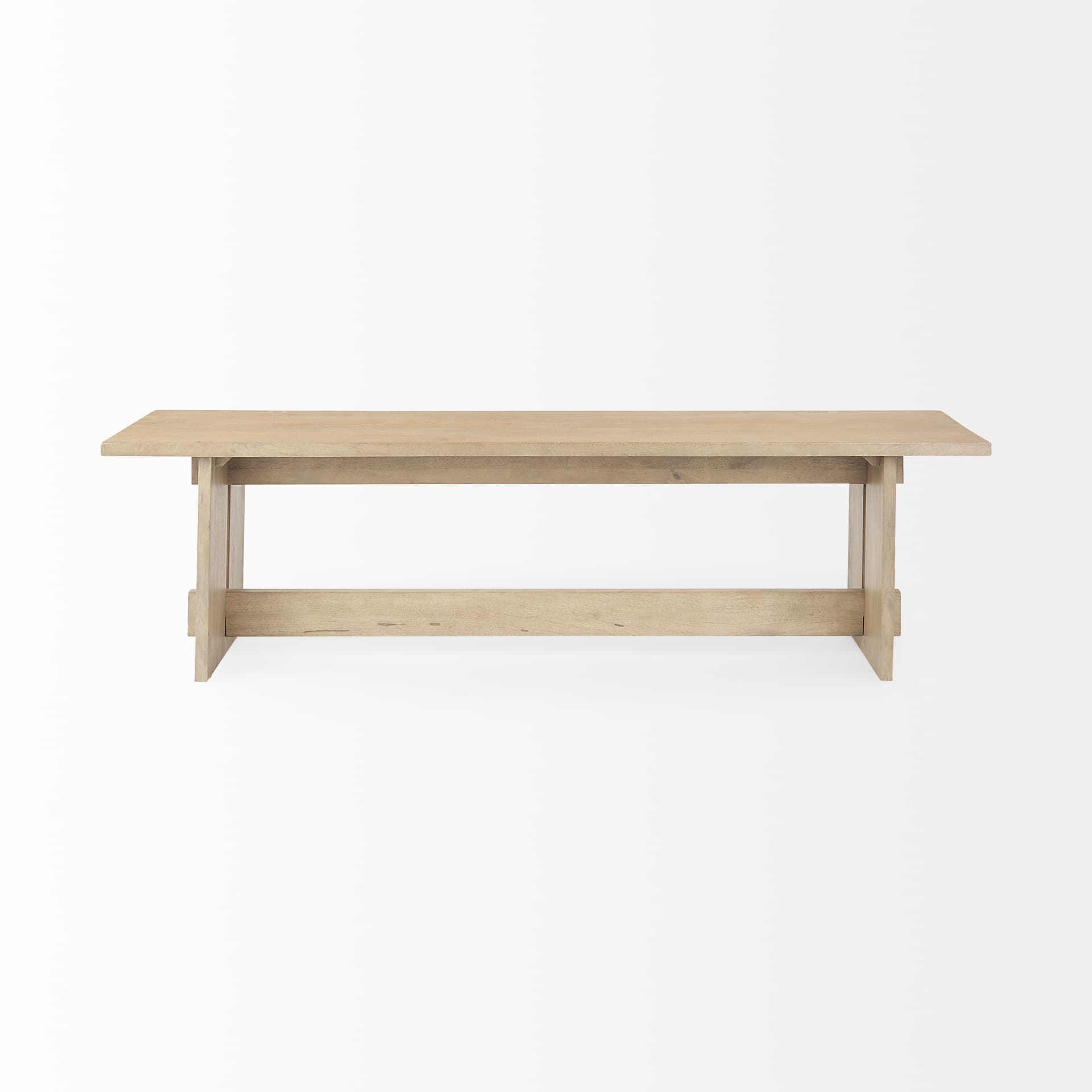 Aida 18H Light Brown Wood Dining Bench — product photograph