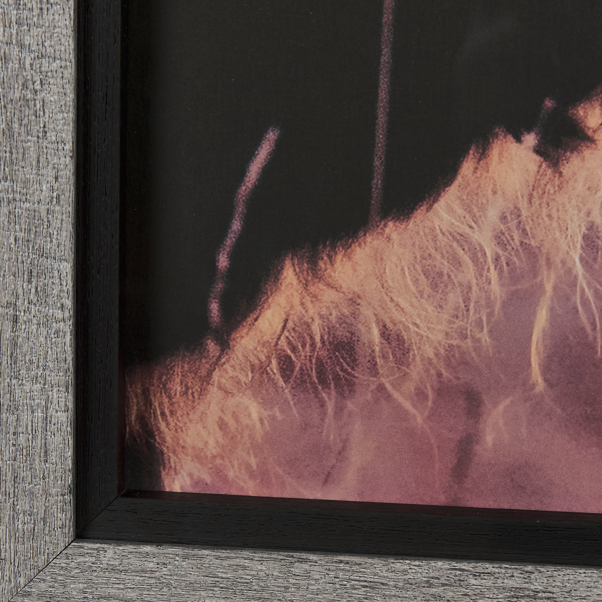 Stark Still-Look by Mercana Studio a Hand Embellished Textured Framed Photo Art Print Matted under G — product photograph