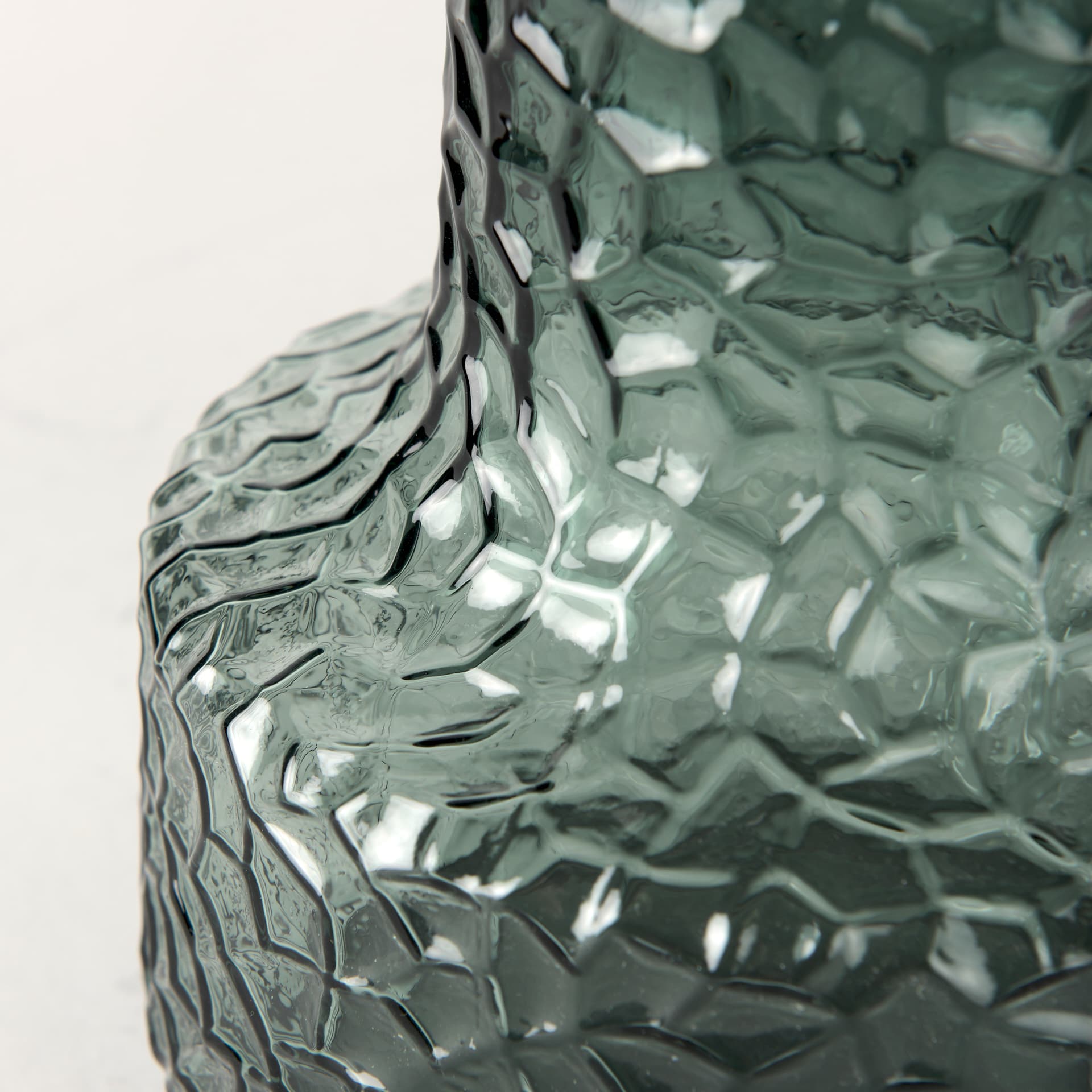 Jolene 7" Green Waterglass Glass Vase — product photograph