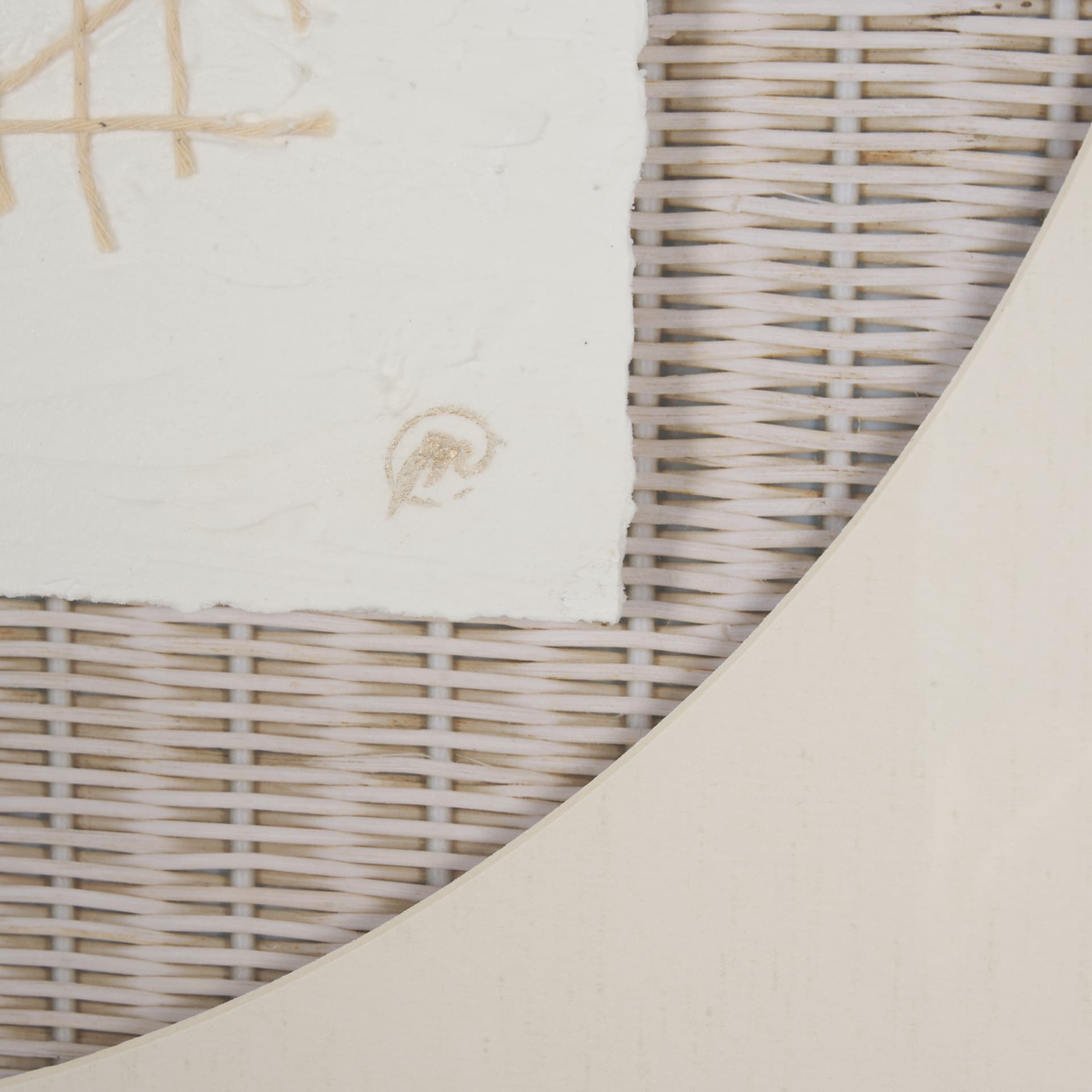 String Net II by Studio M a handmade Original Framed 3D Textured Artwork under Glass — product photograph