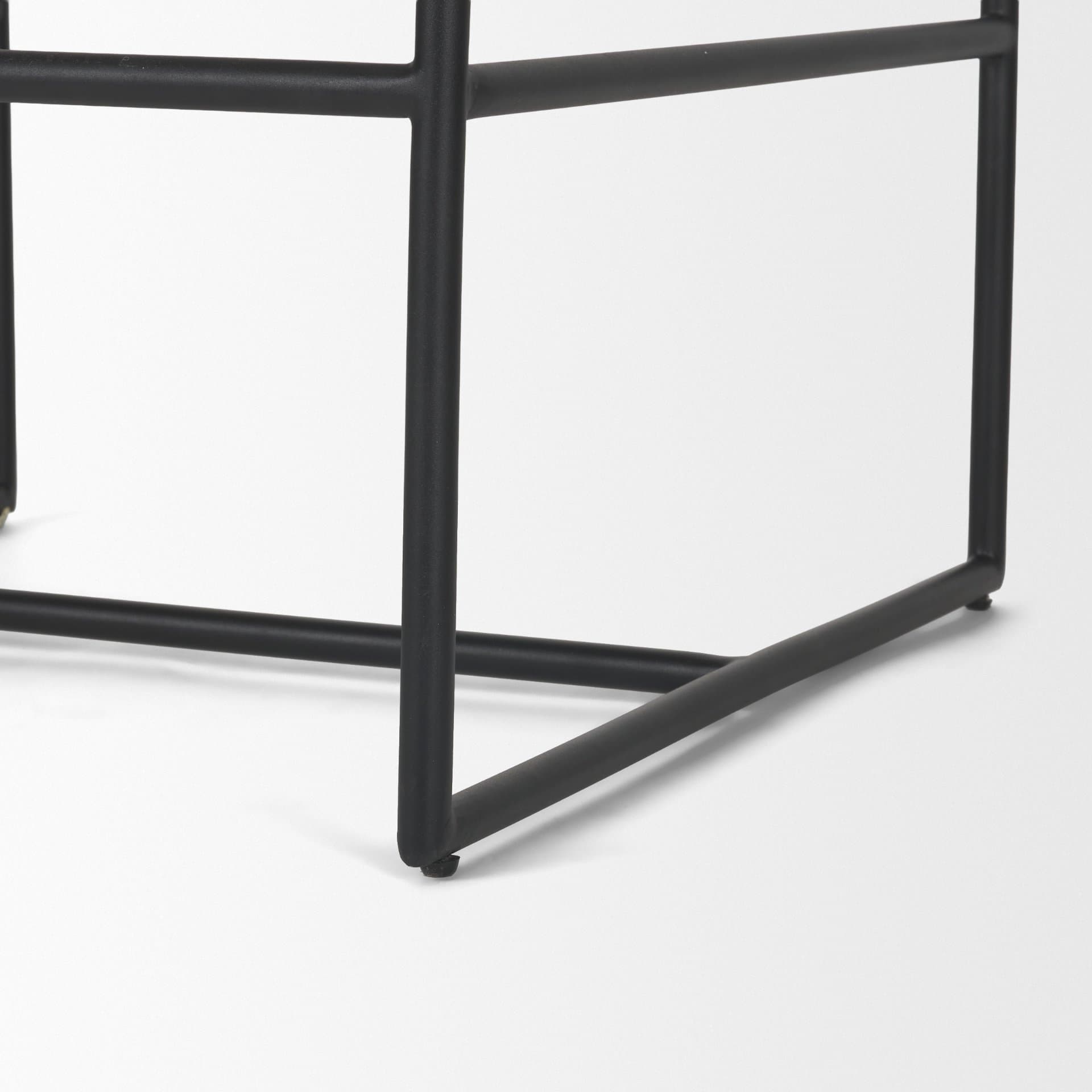 Stamford Backless 36.5in Seat Counter Stool | Beige Fabric w/ Metal — product photograph