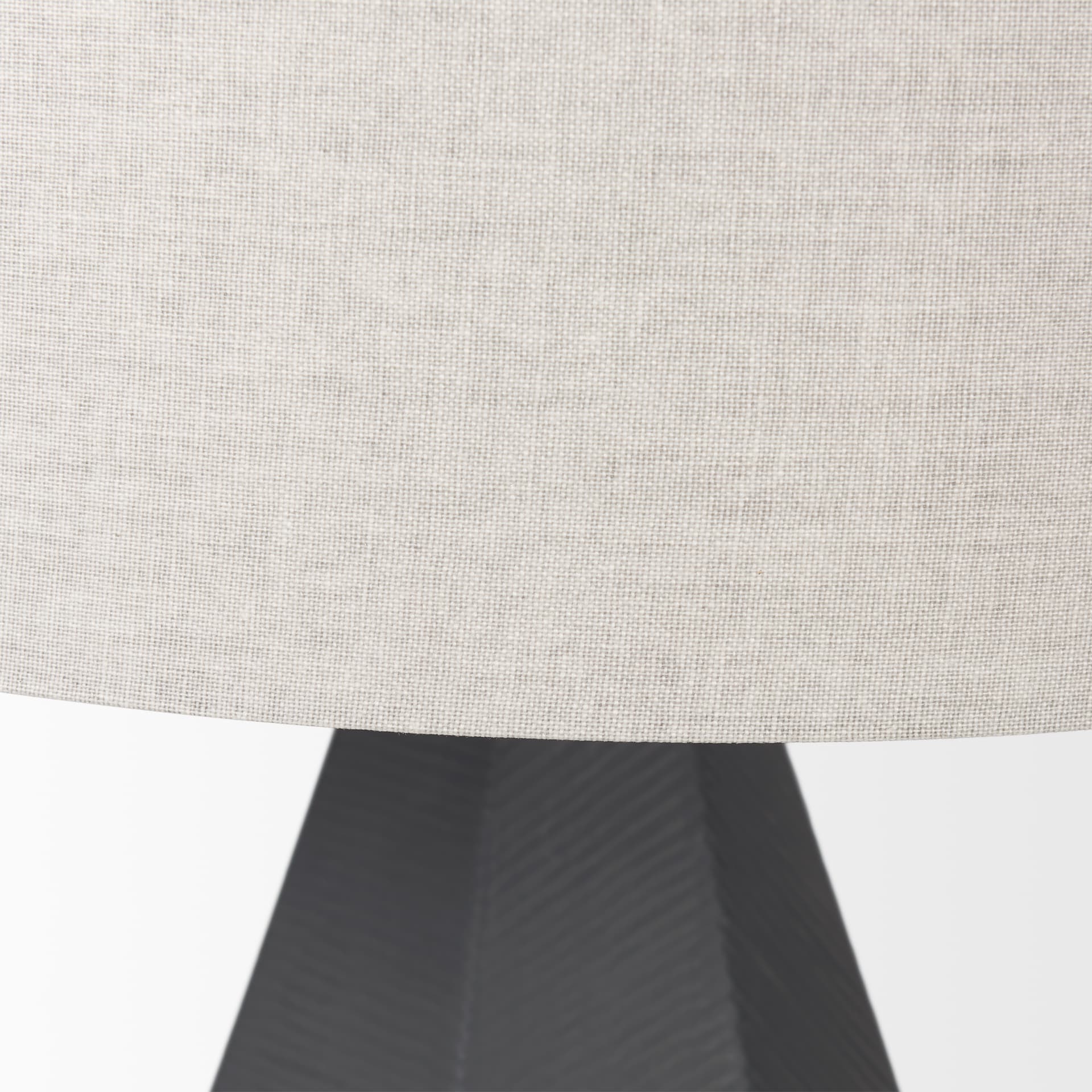 Piven Black w/ Gray Wash Textured Ceramic Table Lamp — product photograph
