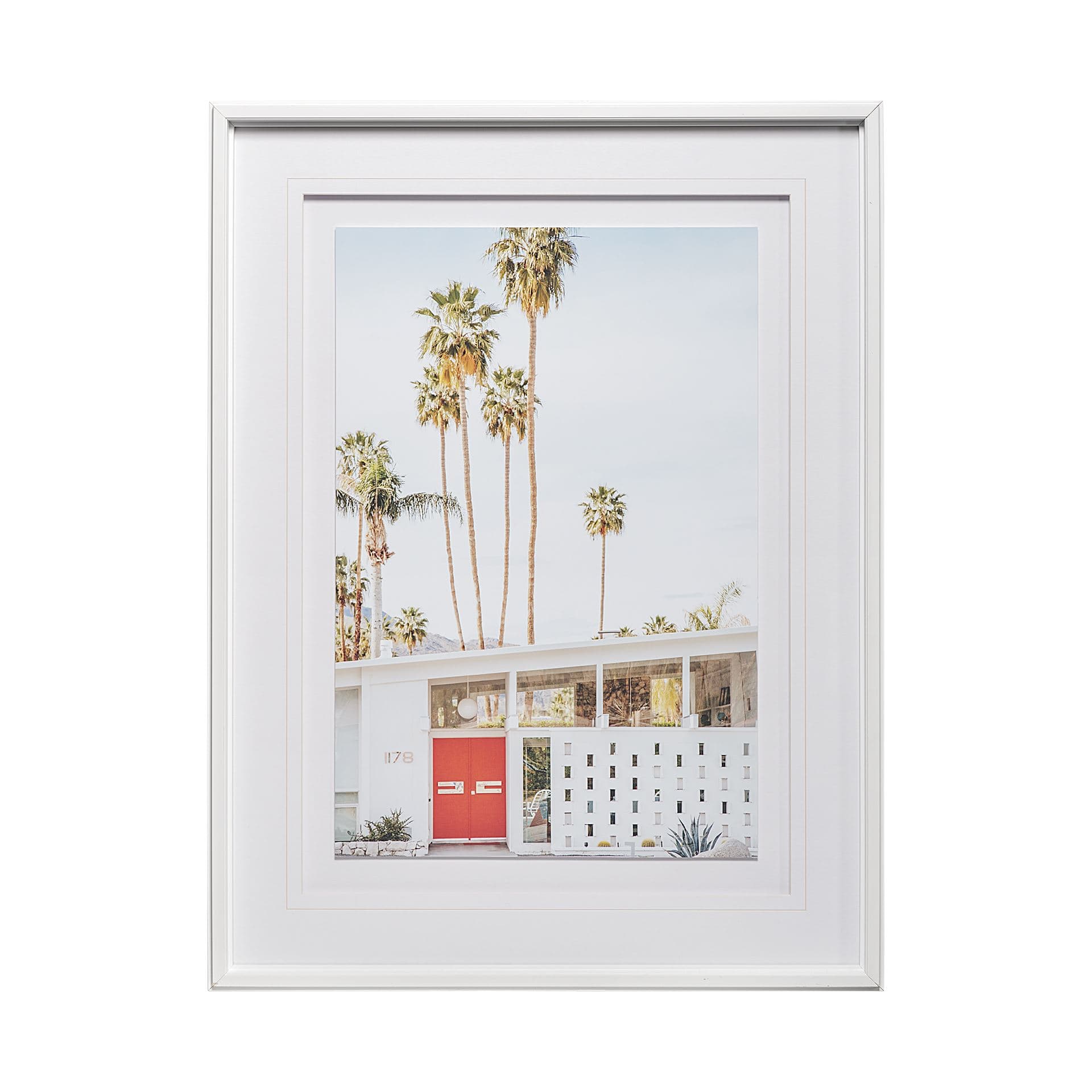 Tropical Heights-Home by Irene Suchoki a Framed Photo Art Print Matted under Glass — product photograph