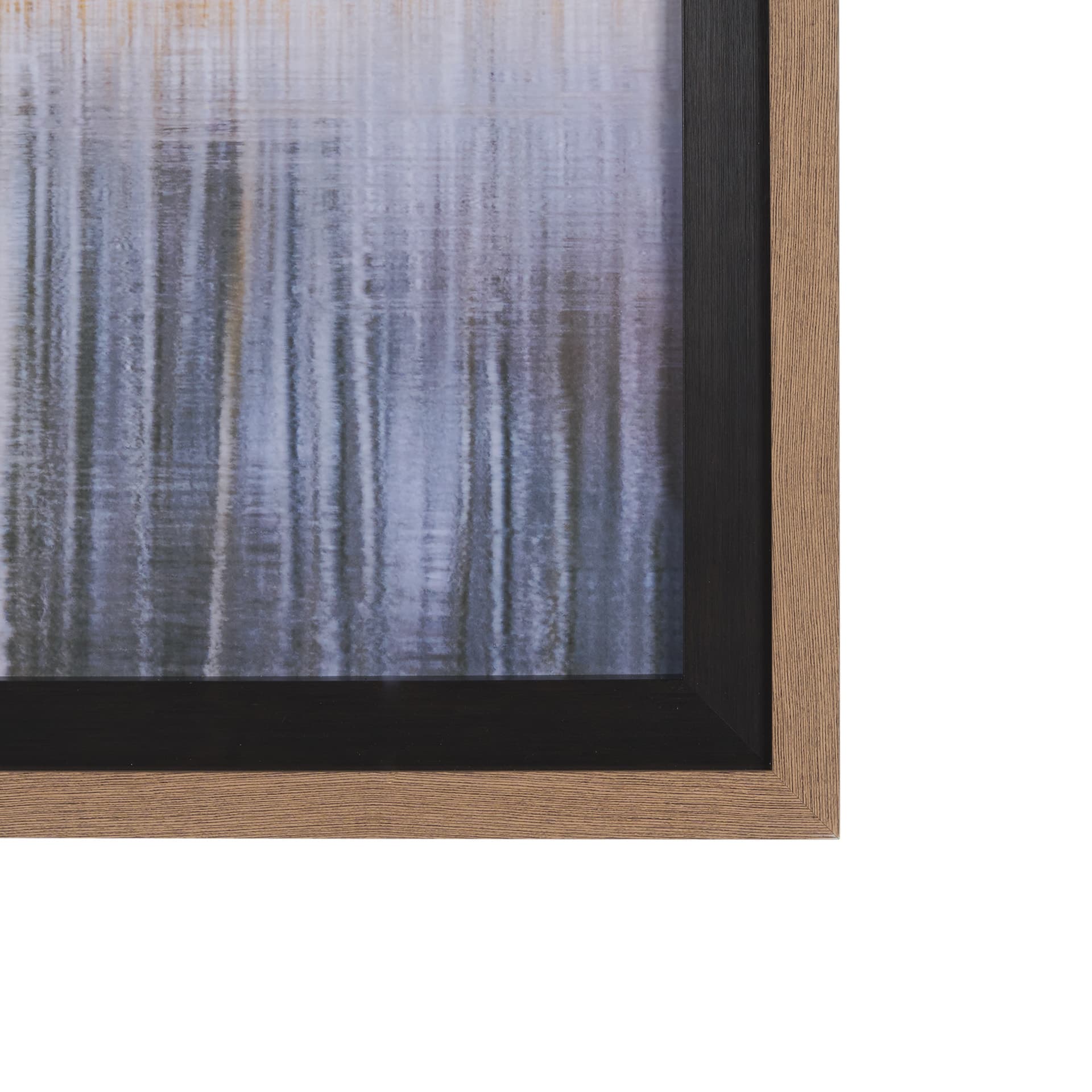 Riverside Reflection - Forest by Mikael Svensson a Framed Photo Art Print Matted under Glass — product photograph