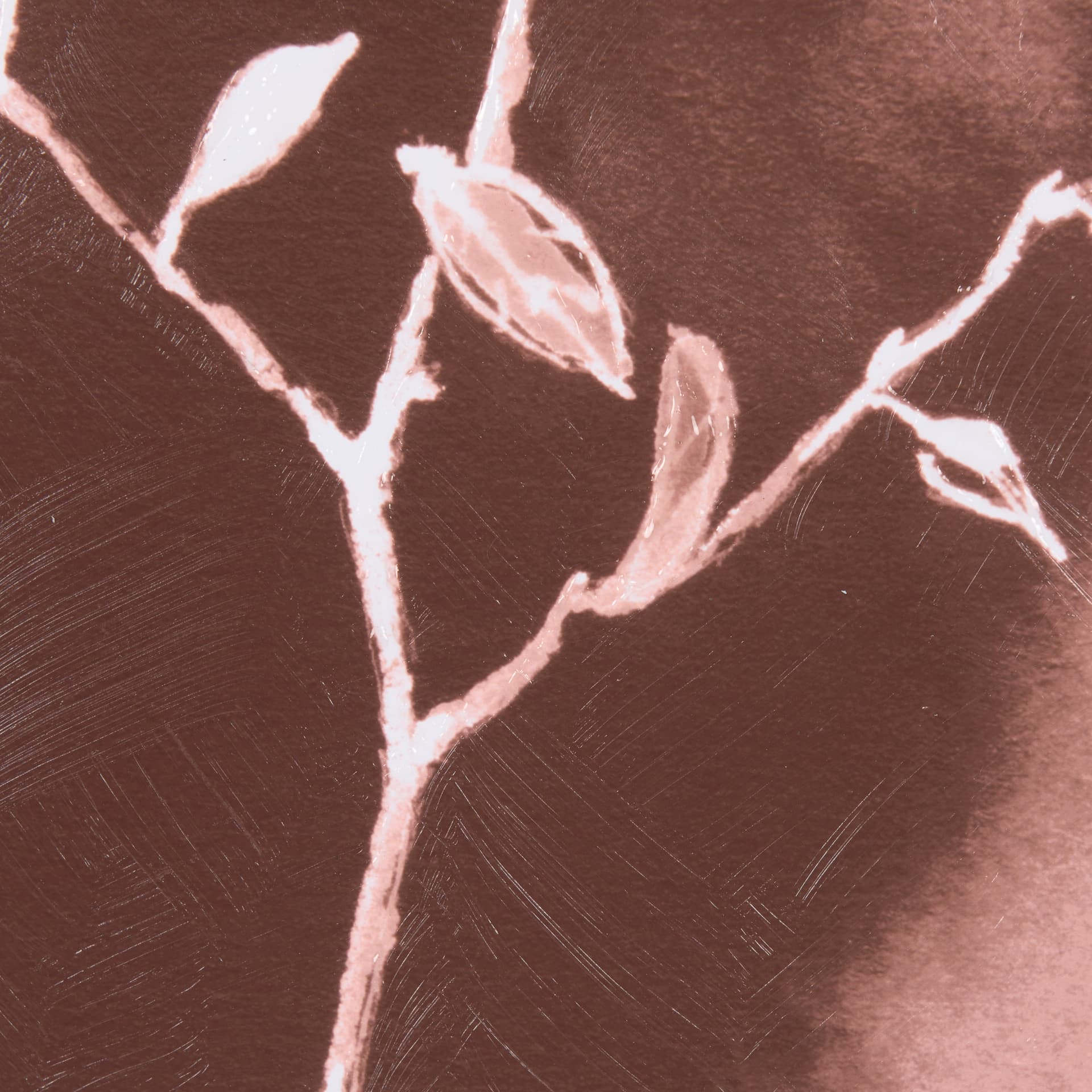 Sienna Silhouette III by Mercana Studio a Hand Embellished Textured Framed Art Print — product photograph