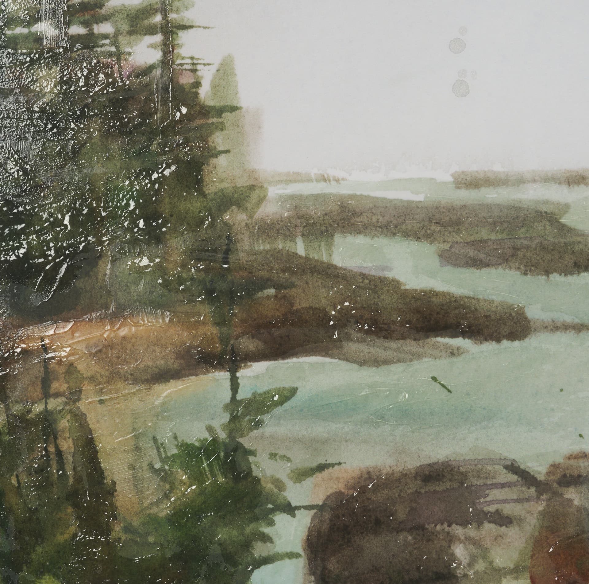 Shoreline Beauty IV by Mercana Studio Hand Embelished Framed Artwork Matted under Glass — product photograph