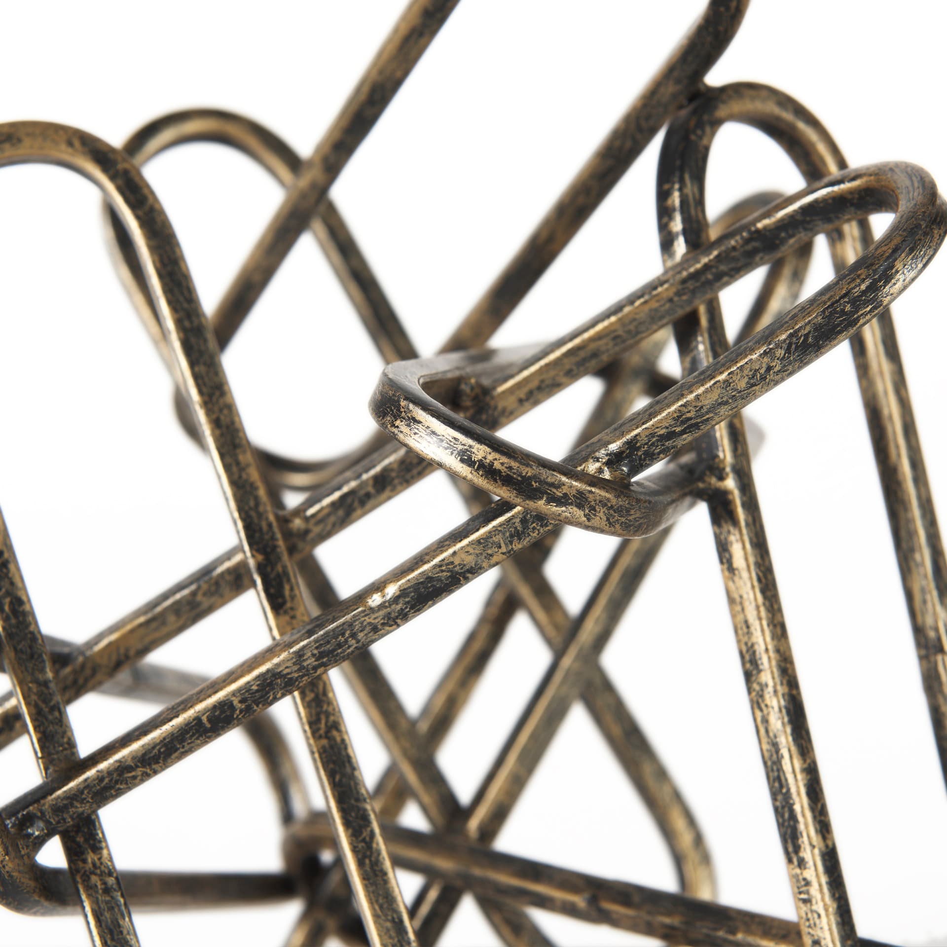 Henderson II 10L x 12W Gold Metal Paperclip Object — product photograph