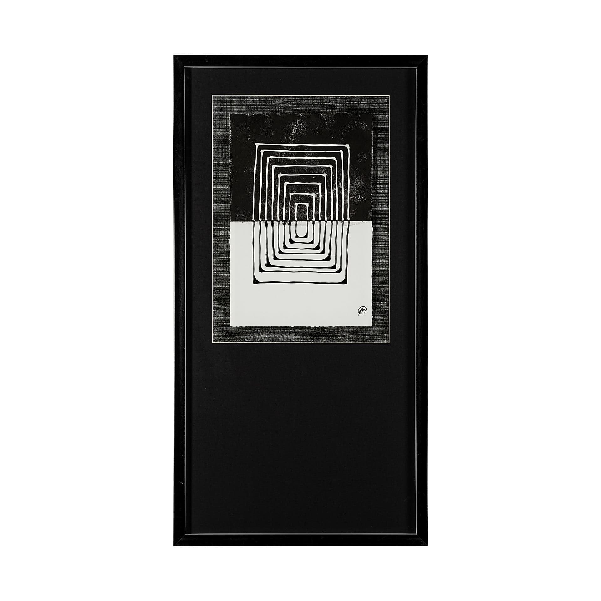 Square by Studio M a handmade Original Framed Artwork under Glass — product photograph