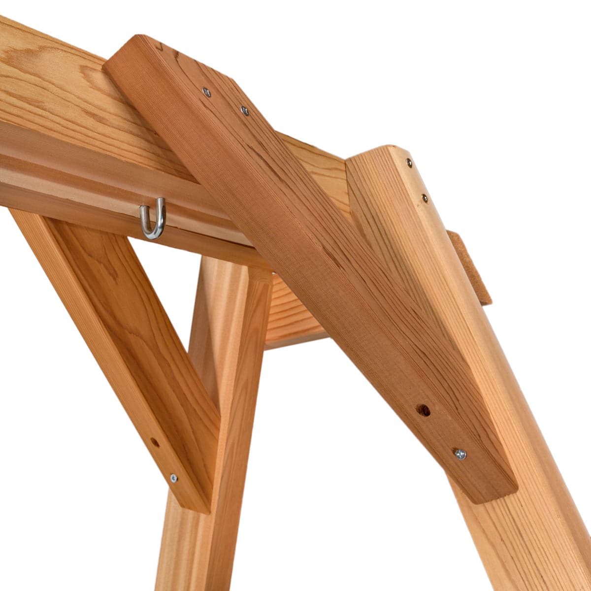 7.5-Ft Cedar Garden A-Frame & Porch Swing Set — product photograph