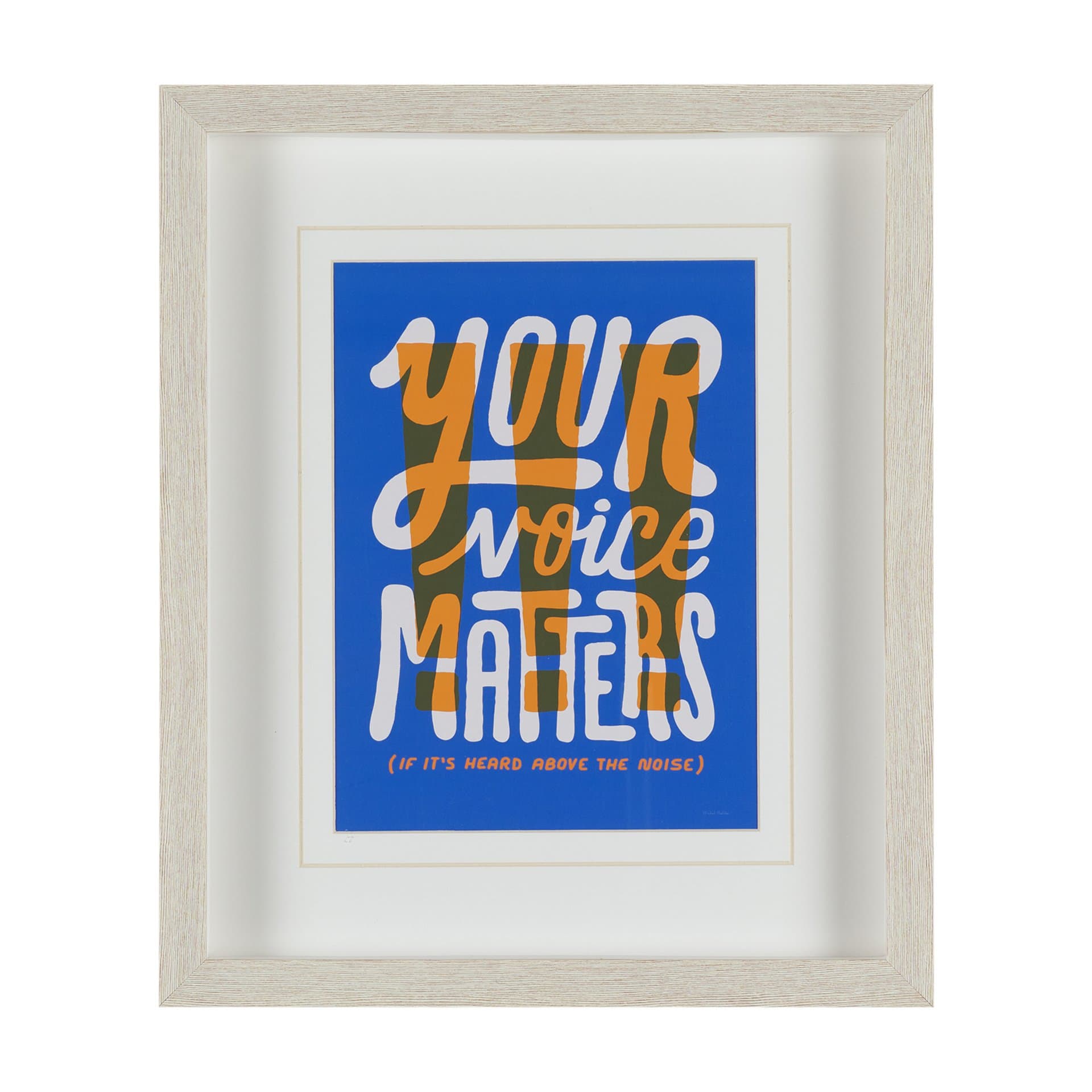 Motivation Mantra II by Michael Mullan Framed Artwork Matted under Glass — product photograph