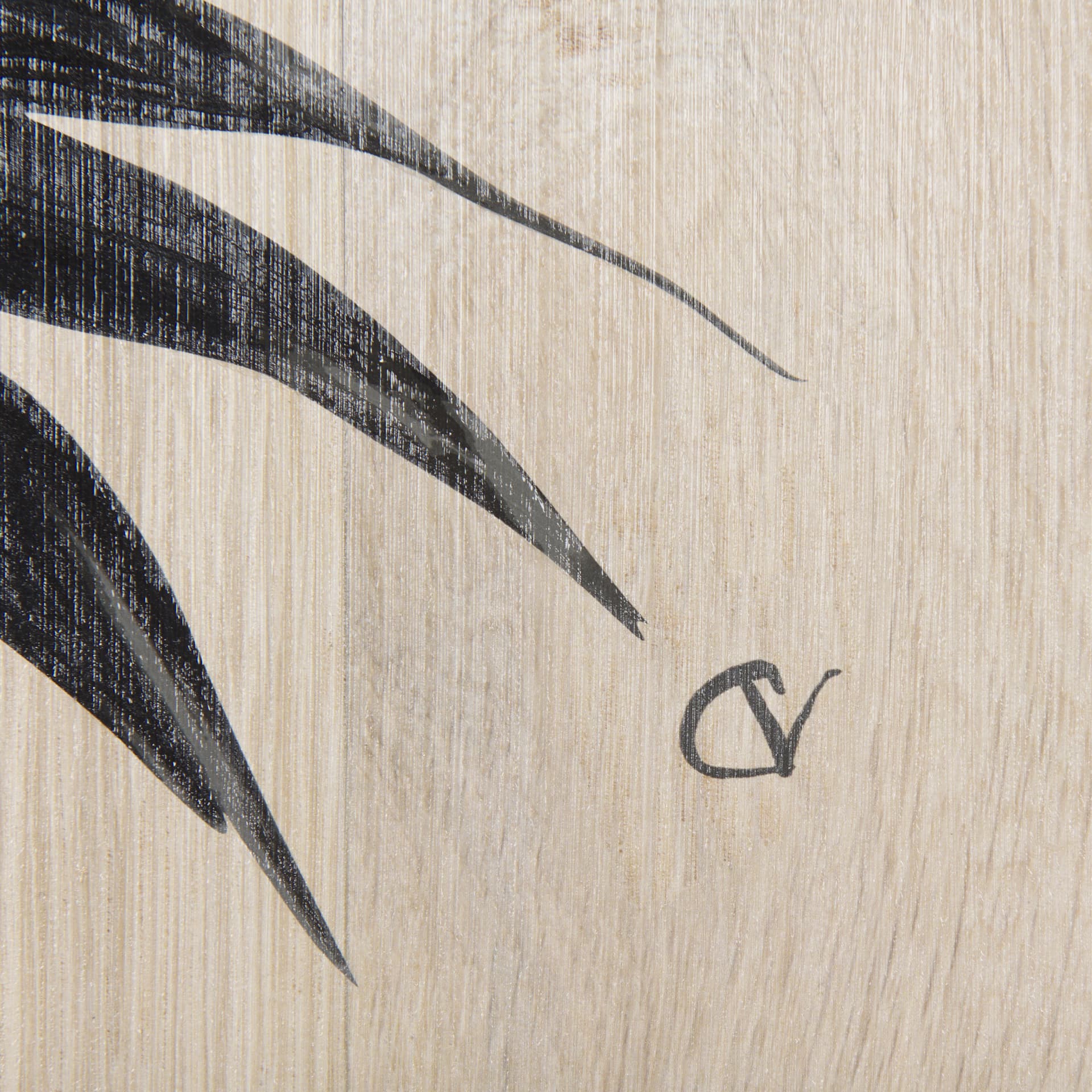 Tropican Leave II by Mercana Studio a Hand Embellished Textured Framed Art Print — product photograph