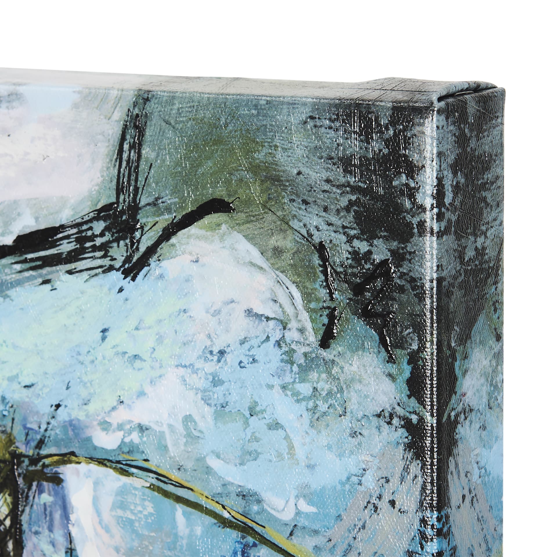 Still Life with Peaches by Mercana Studio a Hand Embellished Textured Canvas — product photograph