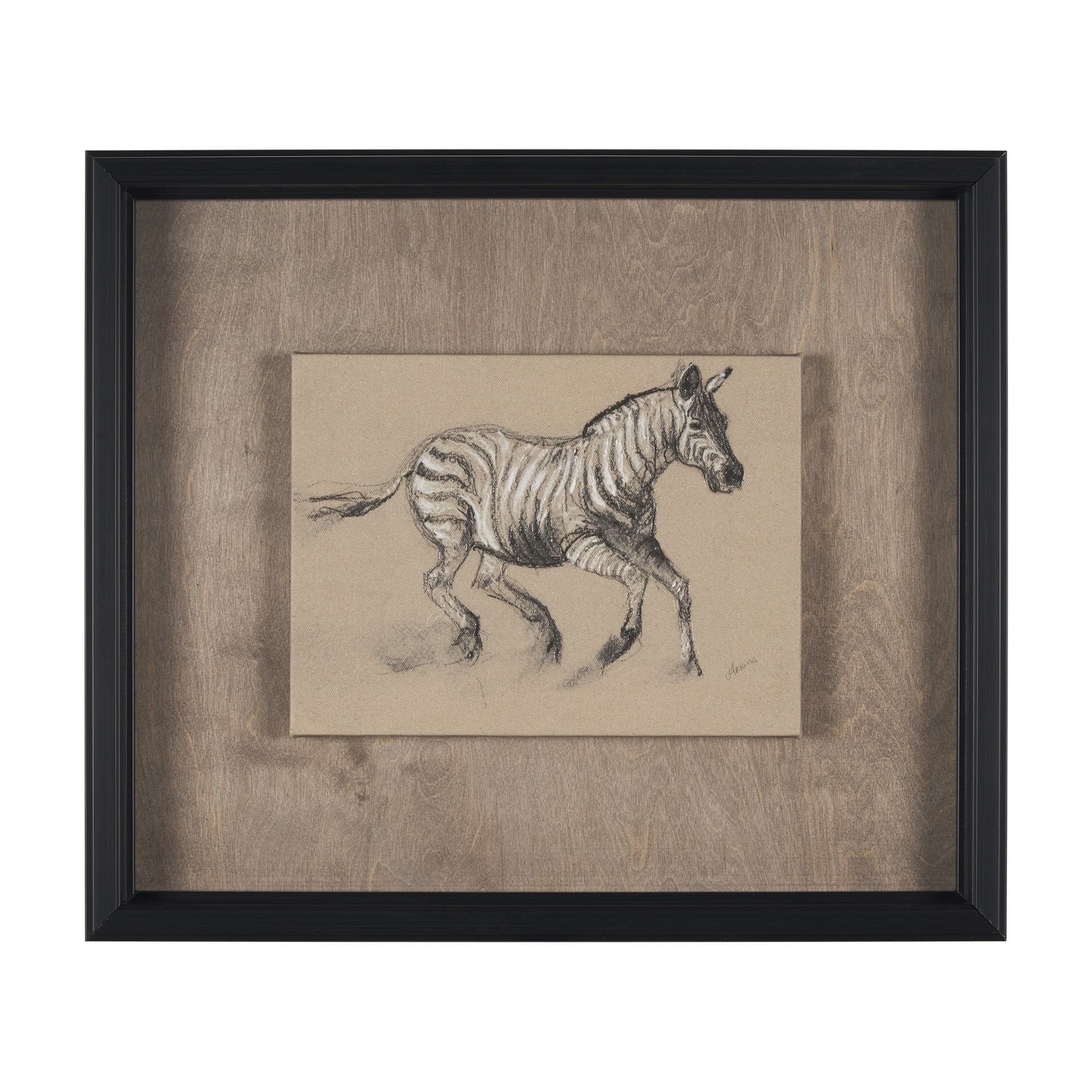 African Animal Study III by Mercana Studio a Hand Embellished Framed Art Print — product photograph