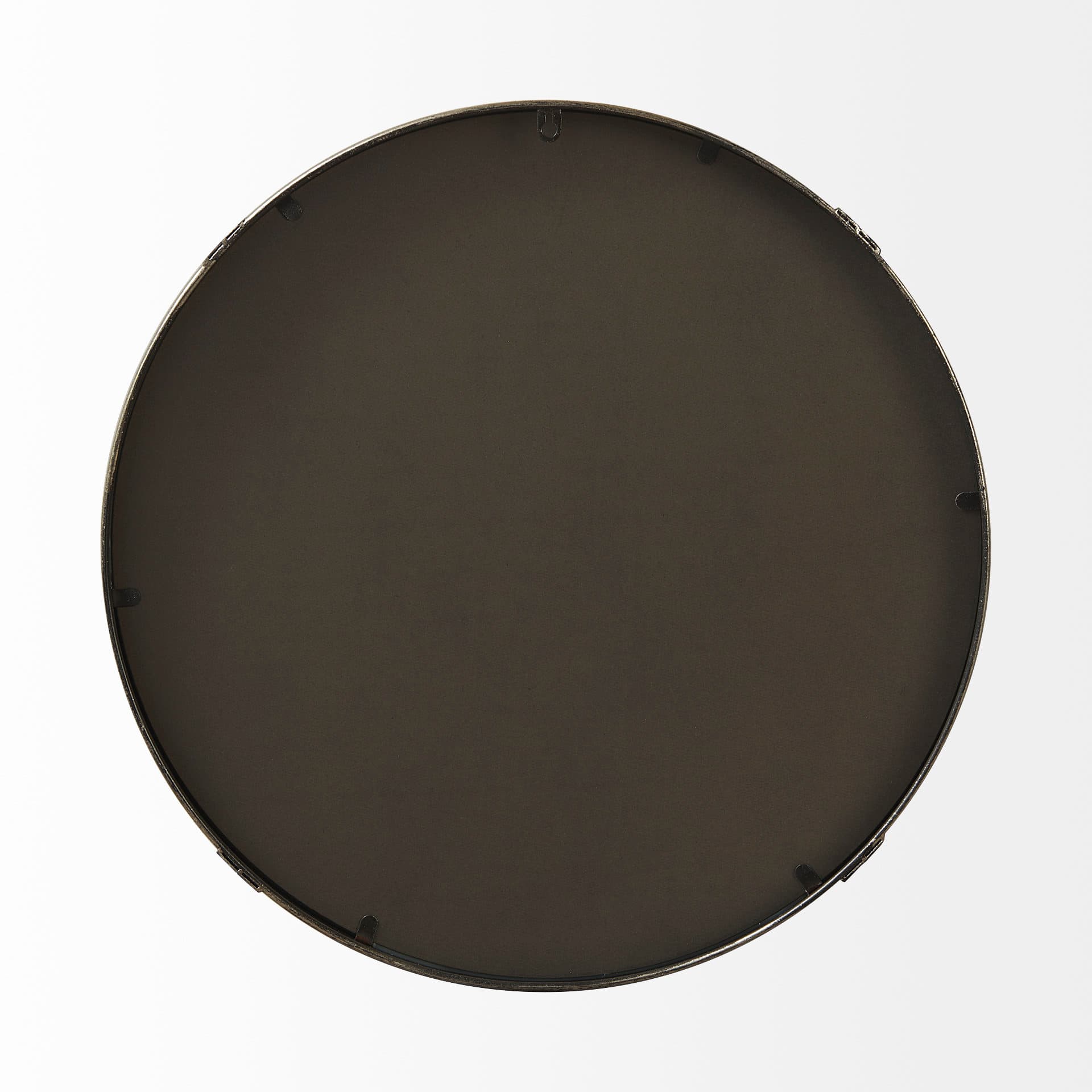 Melissa 23" Small Round Gold Metal Wall Mirror — product photograph