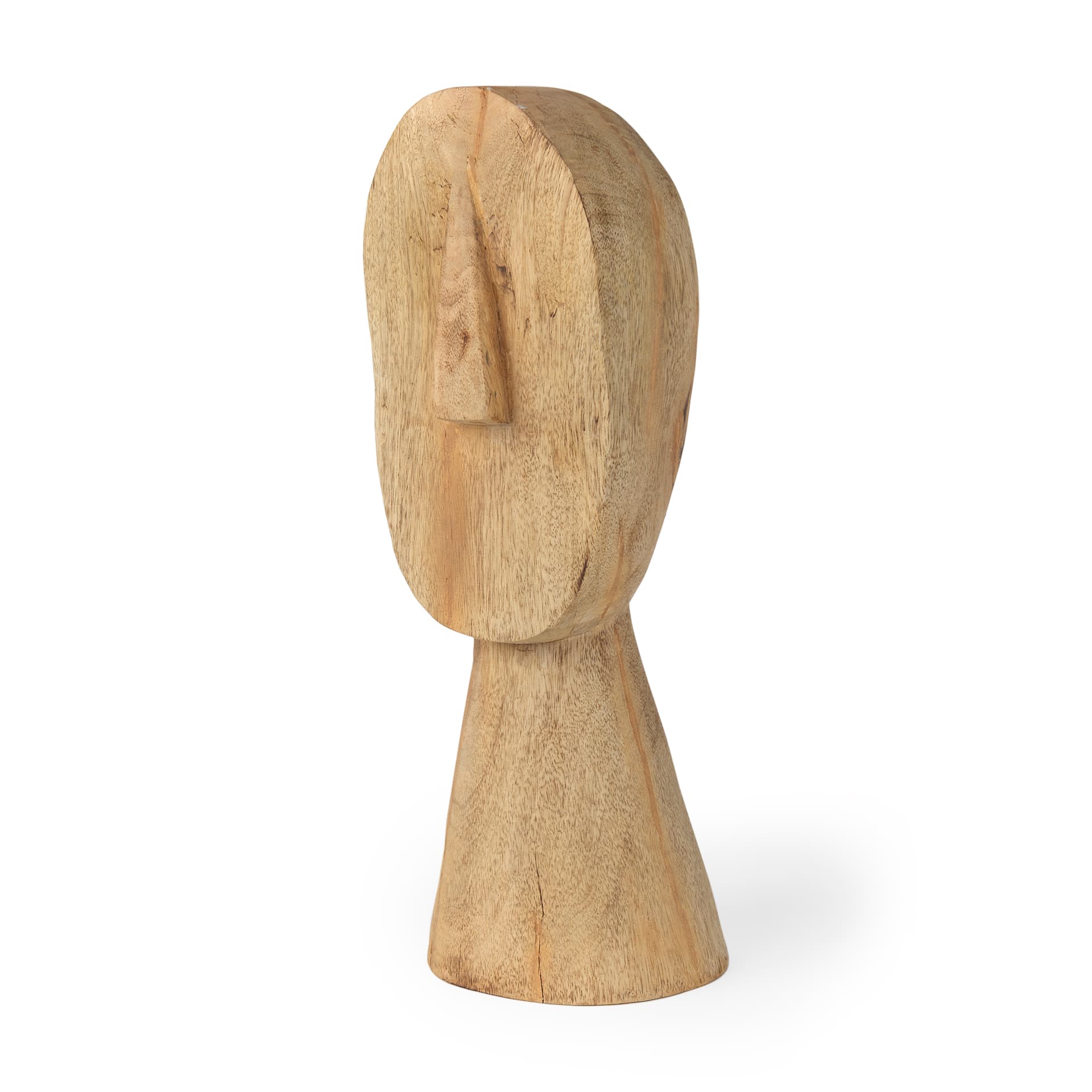Ivan Large Wooden Head Sculpture — product photograph
