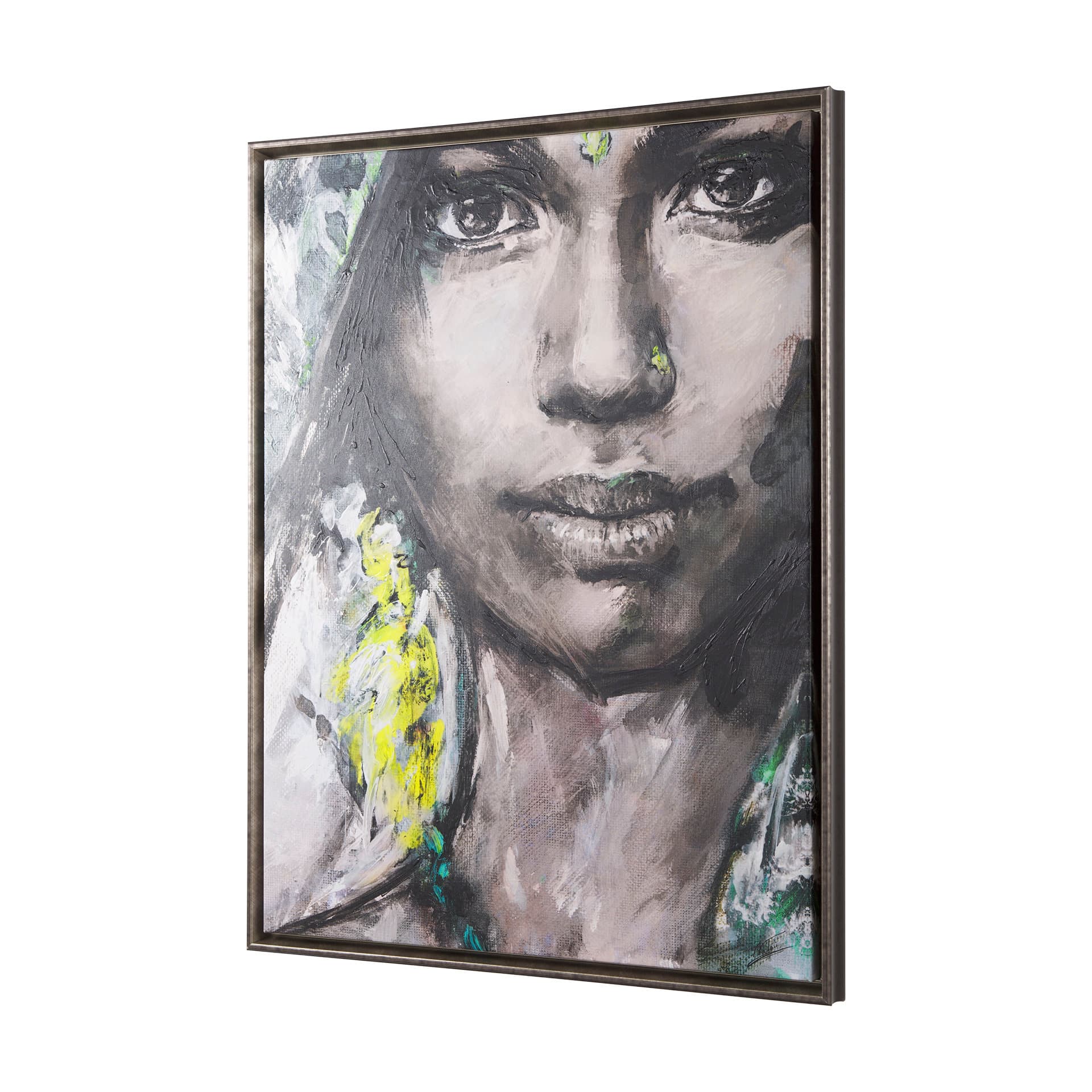 Unity V Woman (FL) by Mercana Studio a Hand Embellished Textured Framed Canvas — product photograph