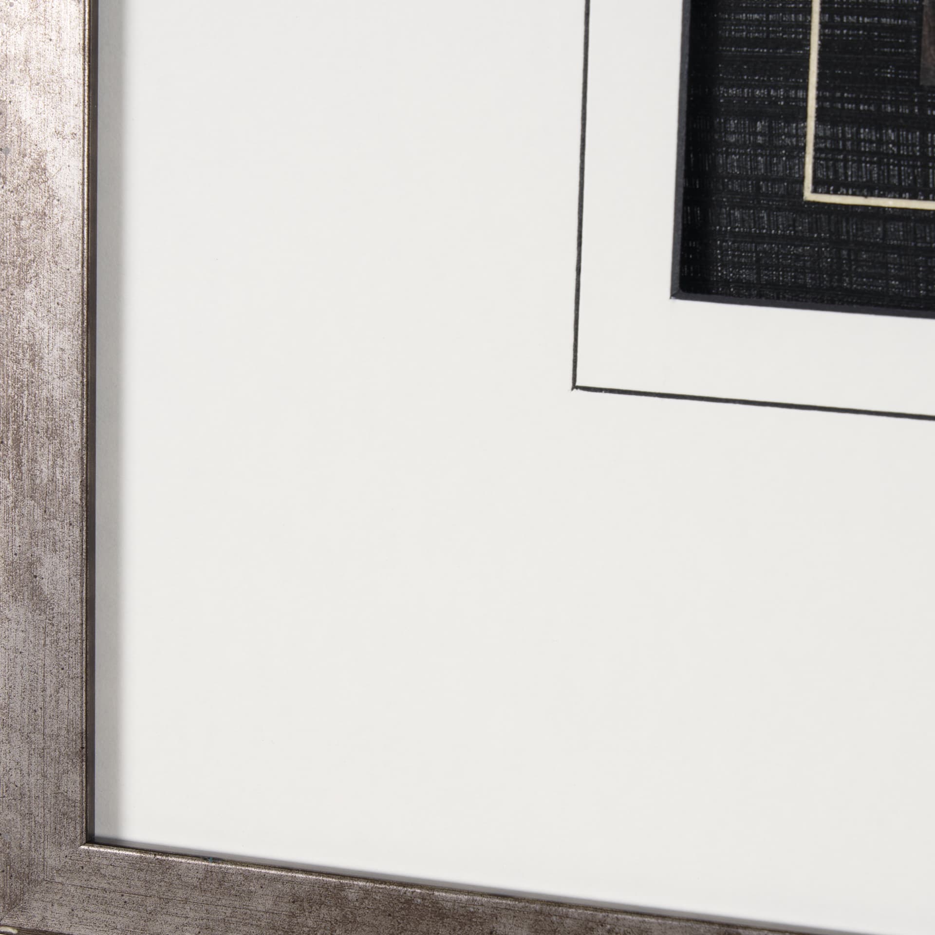 Garden Noir I by June Erica Vess a Hand Embellished Textured Framed Art Print Matted under Glass — product photograph