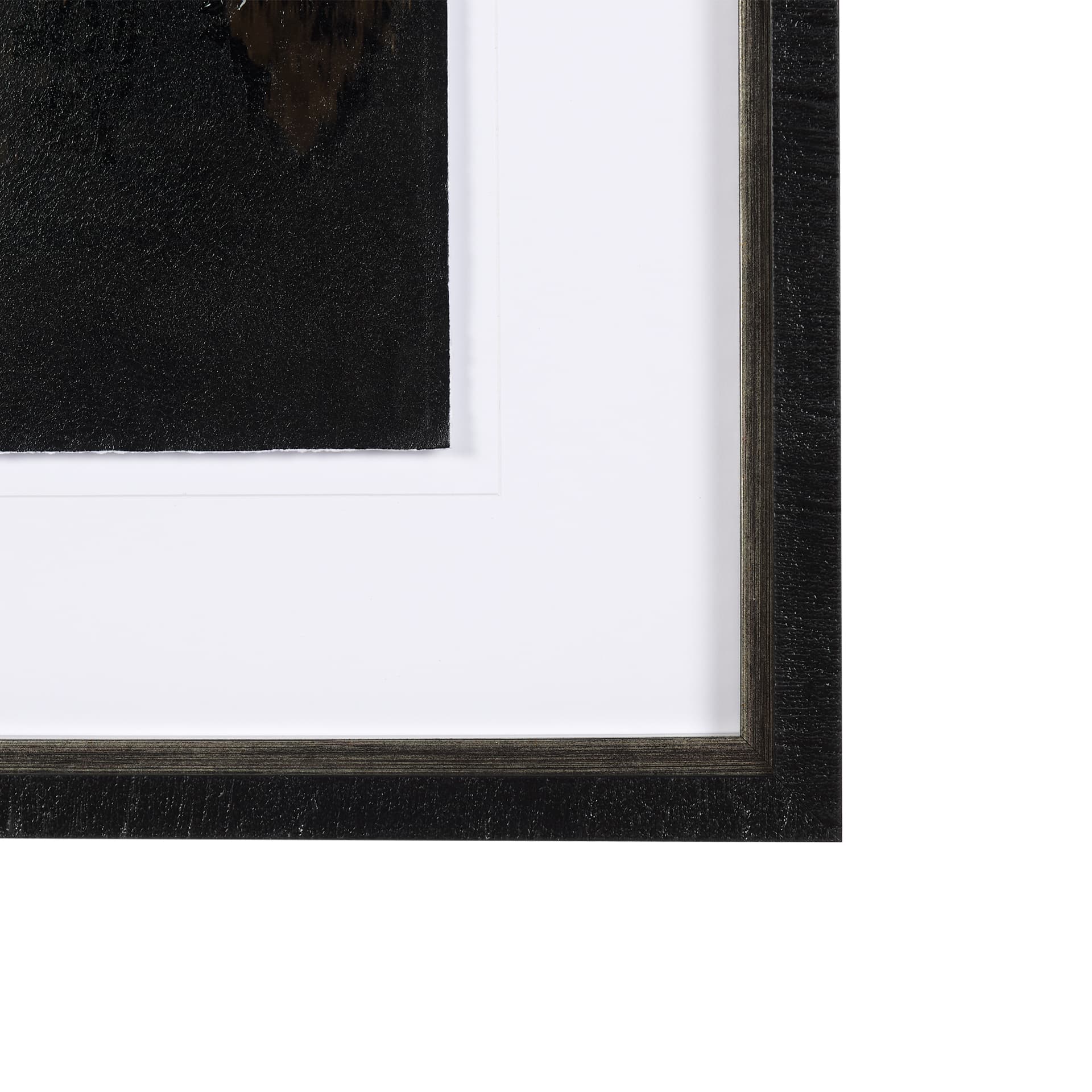 Water's Reflection-R by Chad Mackay a Hand Embellished Textured Framed Art Print Matted under Glass — product photograph