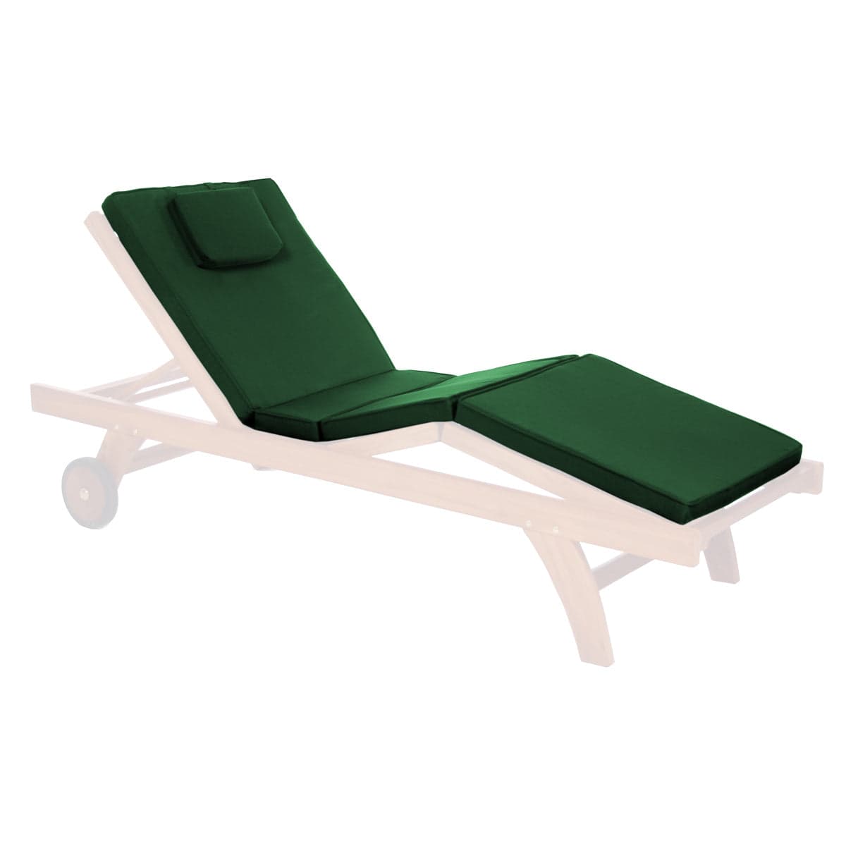 Chaise Lounger Green Cushion TC70-G — product photograph