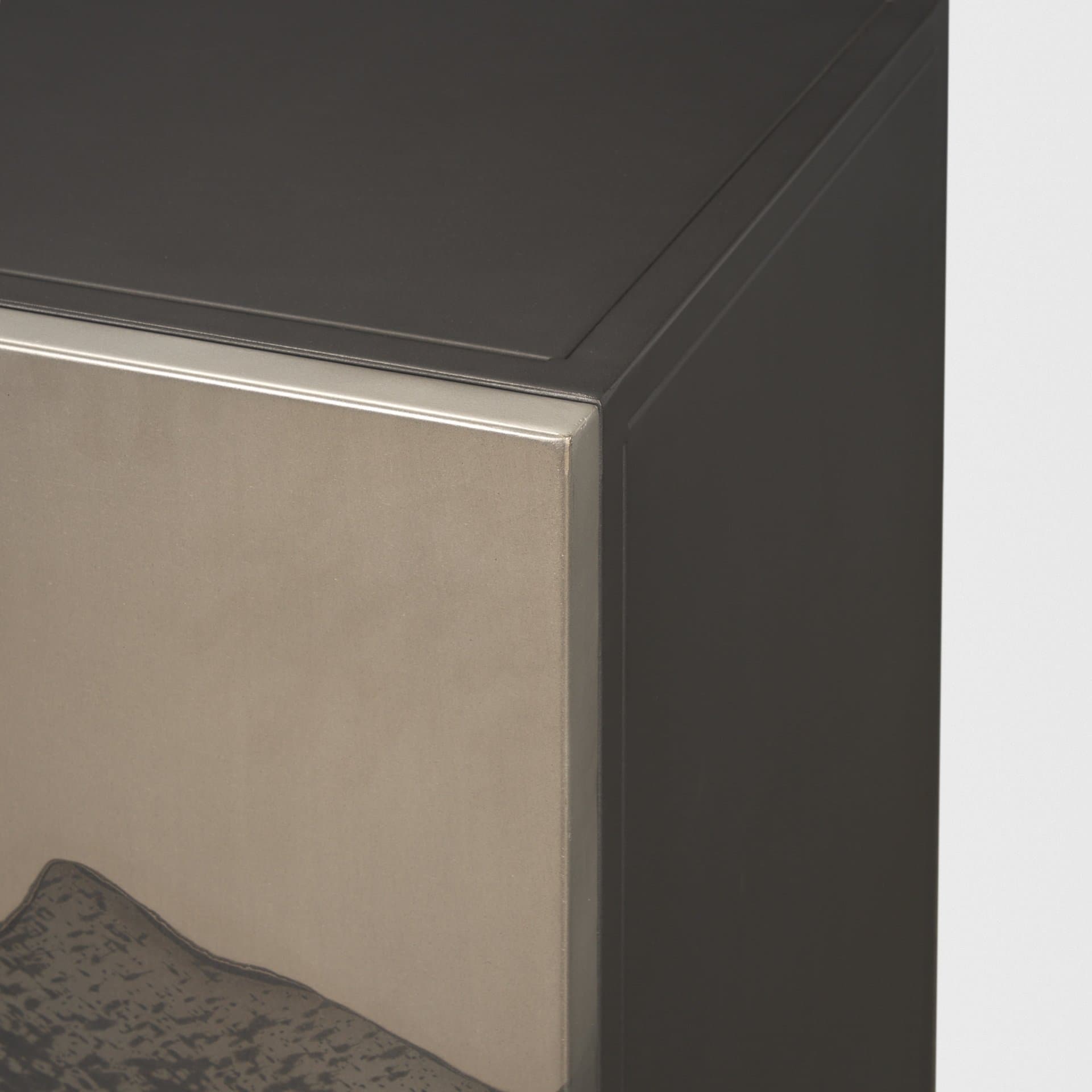 Roxdale Acid Washed Iron Metal Accent Cabinet — product photograph