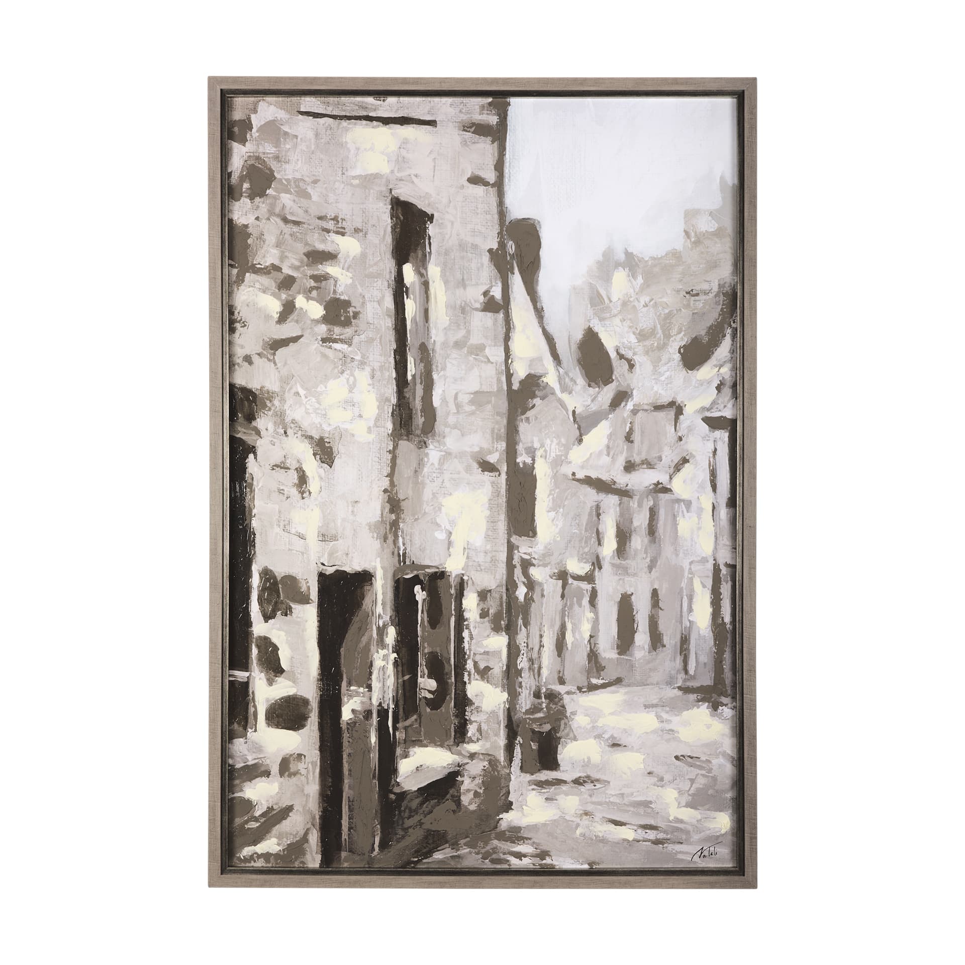 Old Lane I by Mercana Studio a Hand Embellished Textured Framed Art Print — product photograph