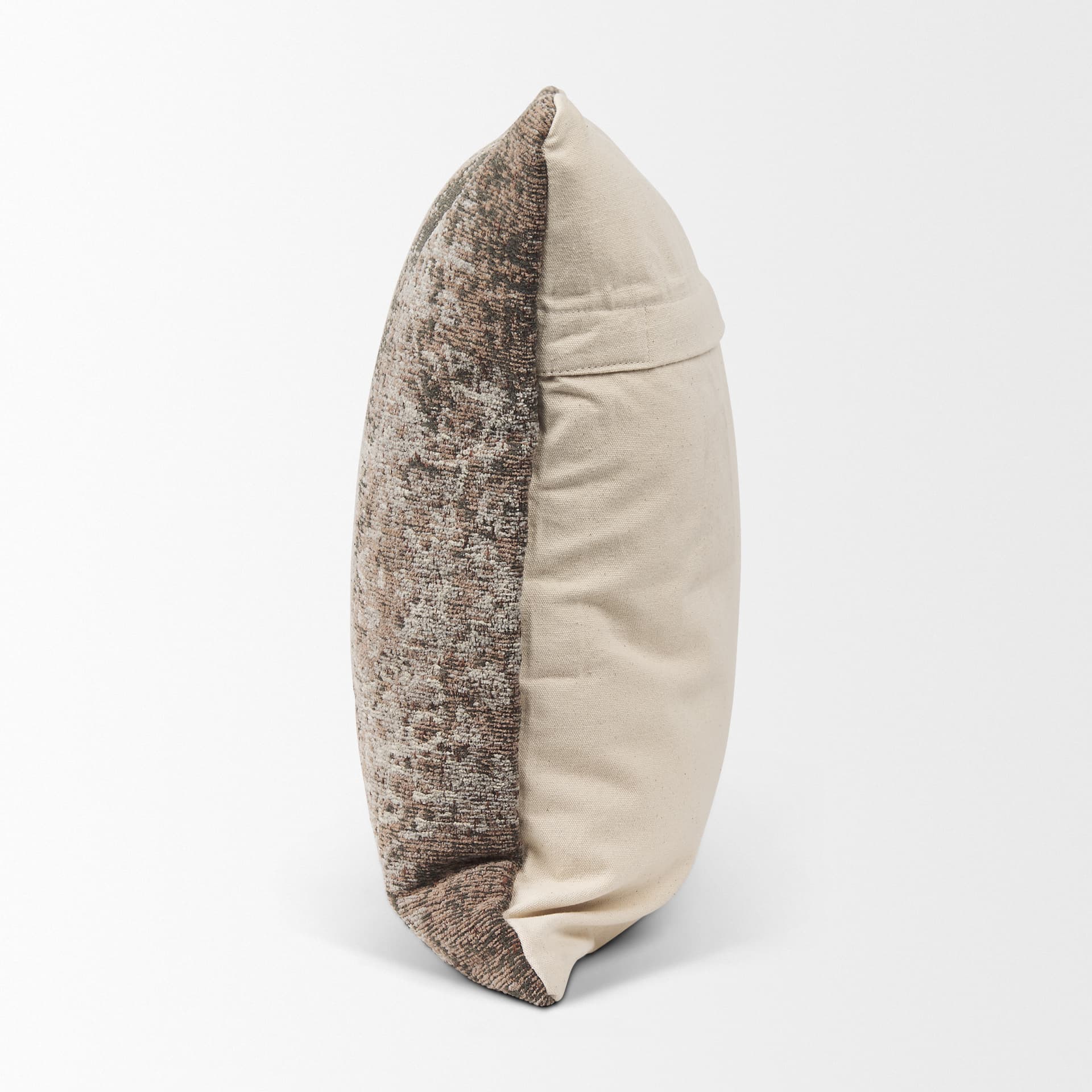 Khloe 20x20 Taupe Square Pillow Cover w/Down Filler — product photograph