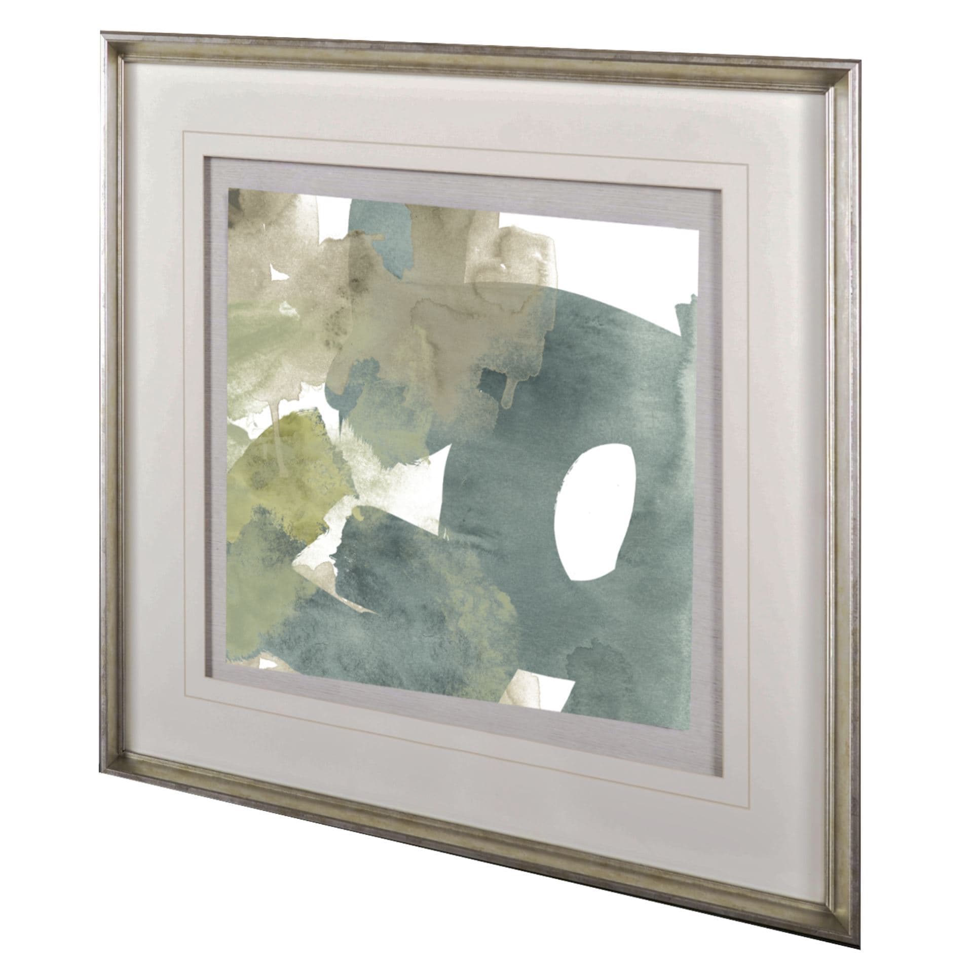 Agate Gesture II by June Vess a Hand Embellished Textured Framed Art Print Matted under Glass — product photograph