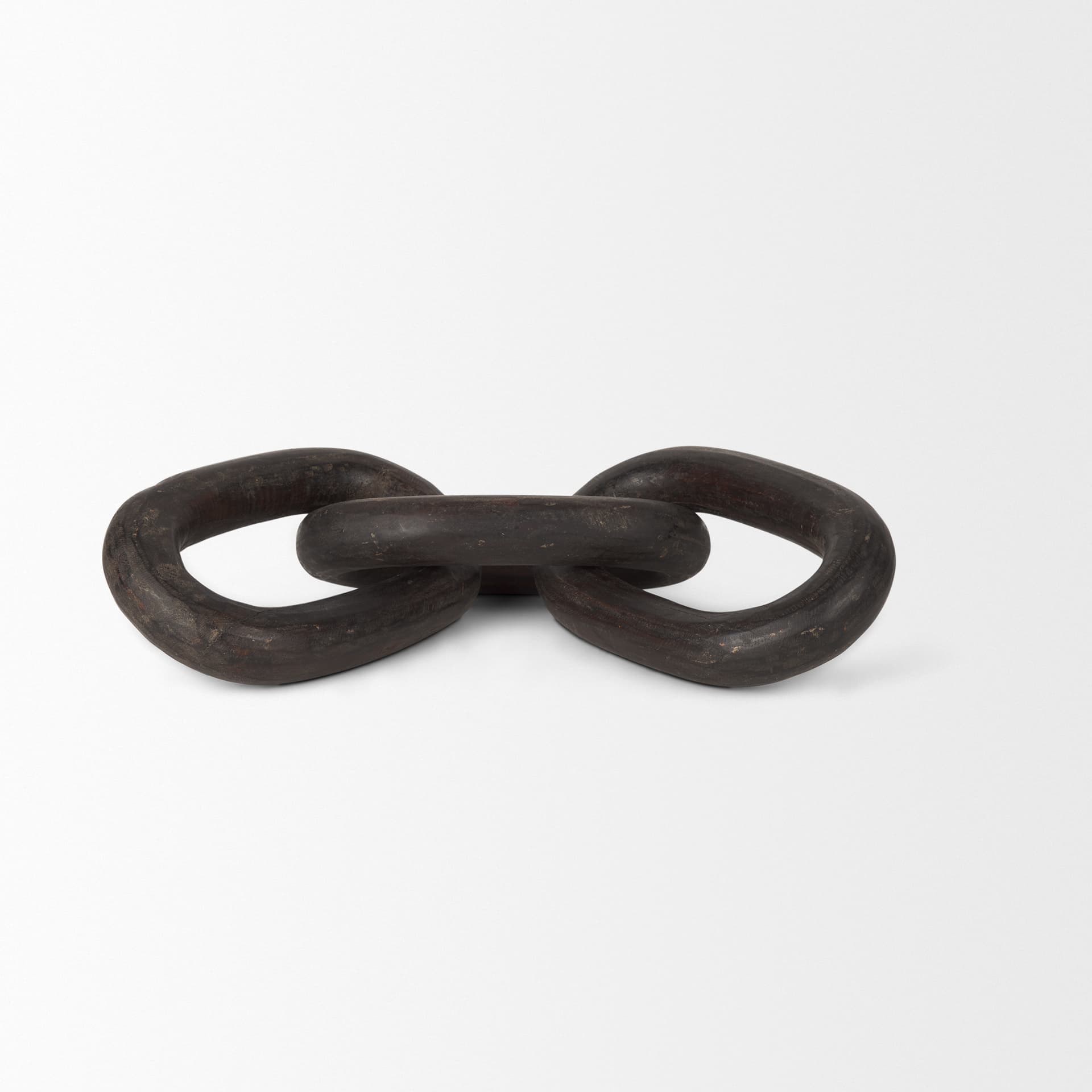 Tayla Large Black-Brown Wood Chain Link — product photograph