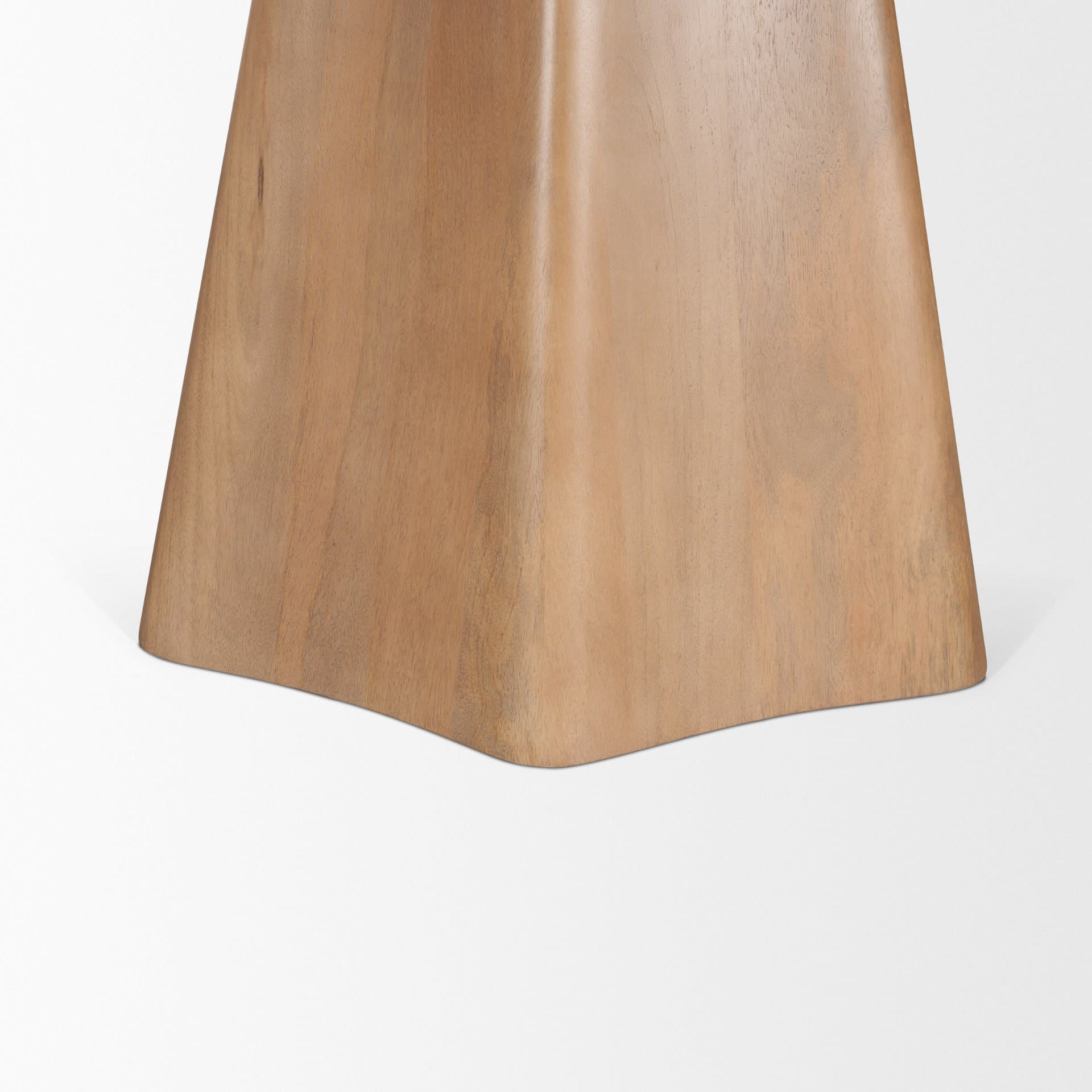 Jovani 48" Round Pedestal Dining Table | Modern | Light Brown Wood | Seats 4 — product photograph