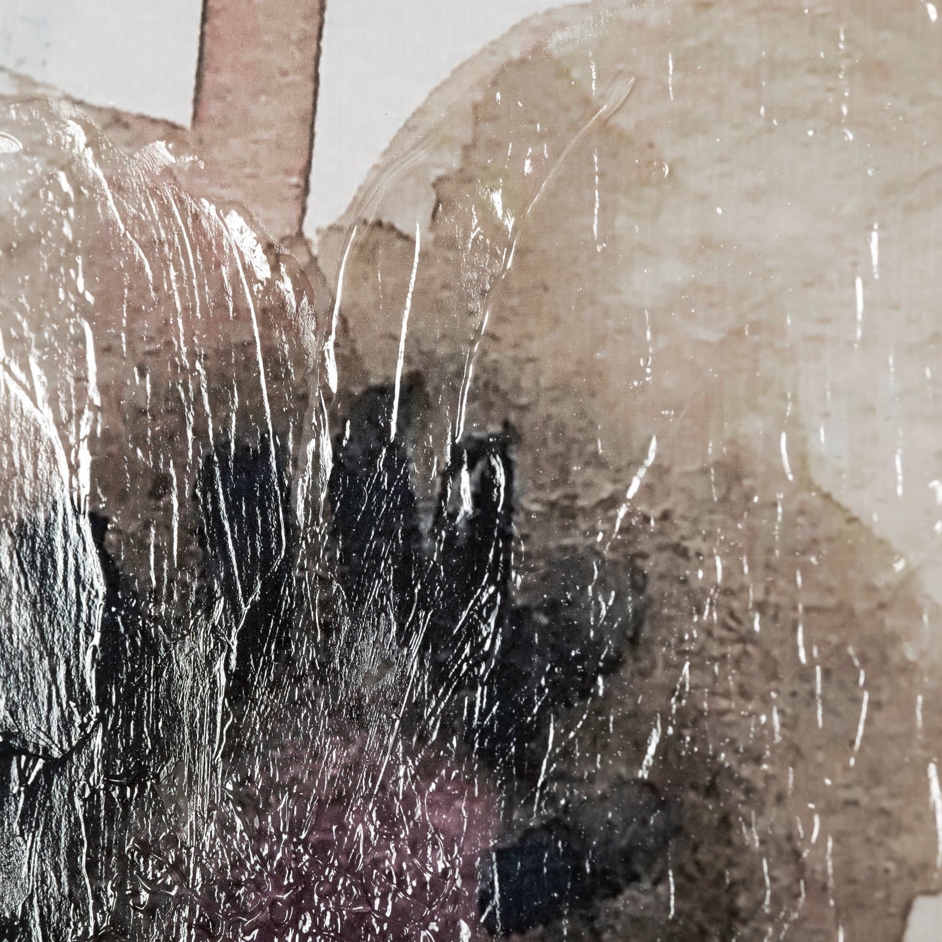 Quiet Marvels by Maya Woods a Hand Embellished Textured Framed Art Print Matted under Glass — product photograph