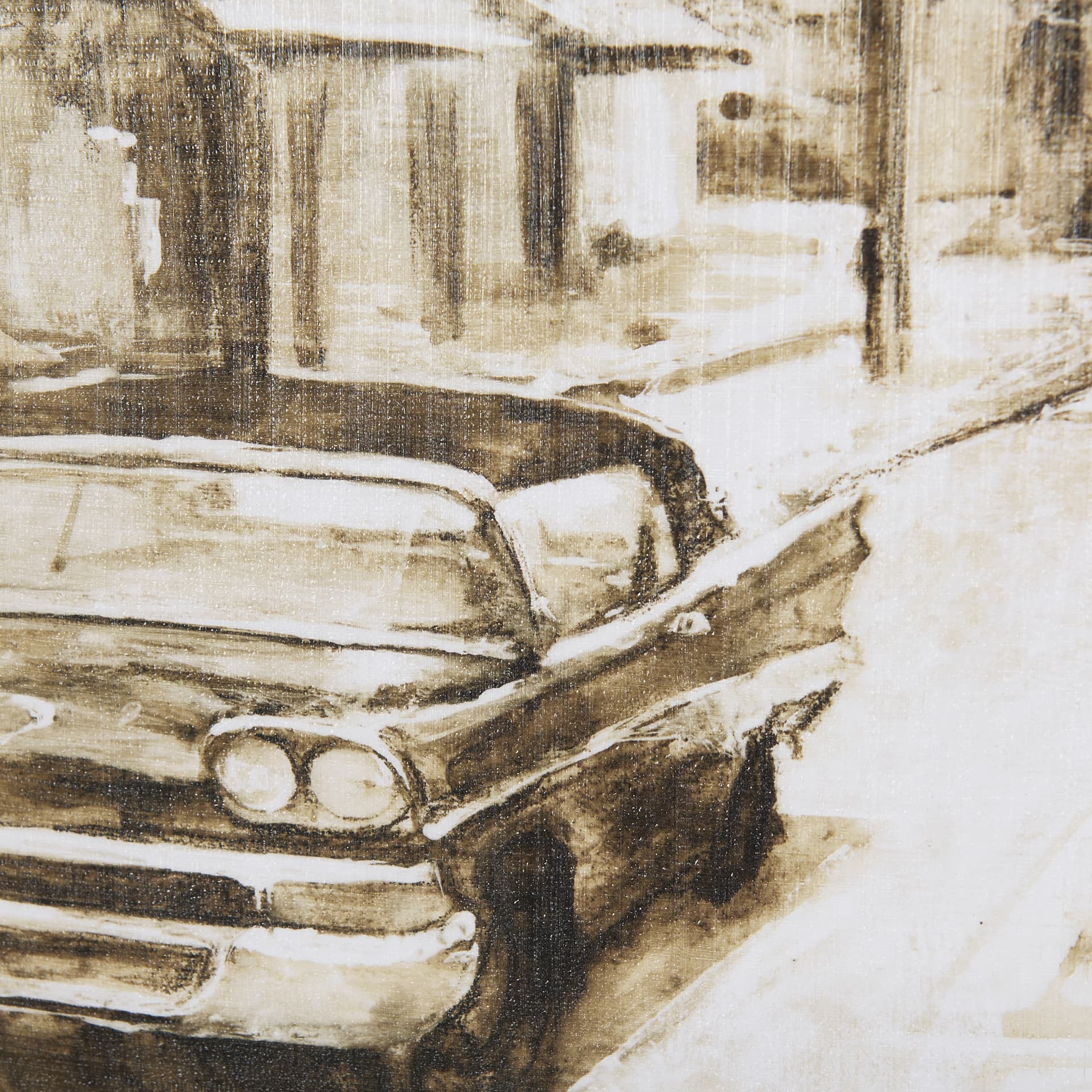 Vintage Car Picture I by Mercana Studio Hand Embellished Textured Framed Art Print Matted under Glas — product photograph