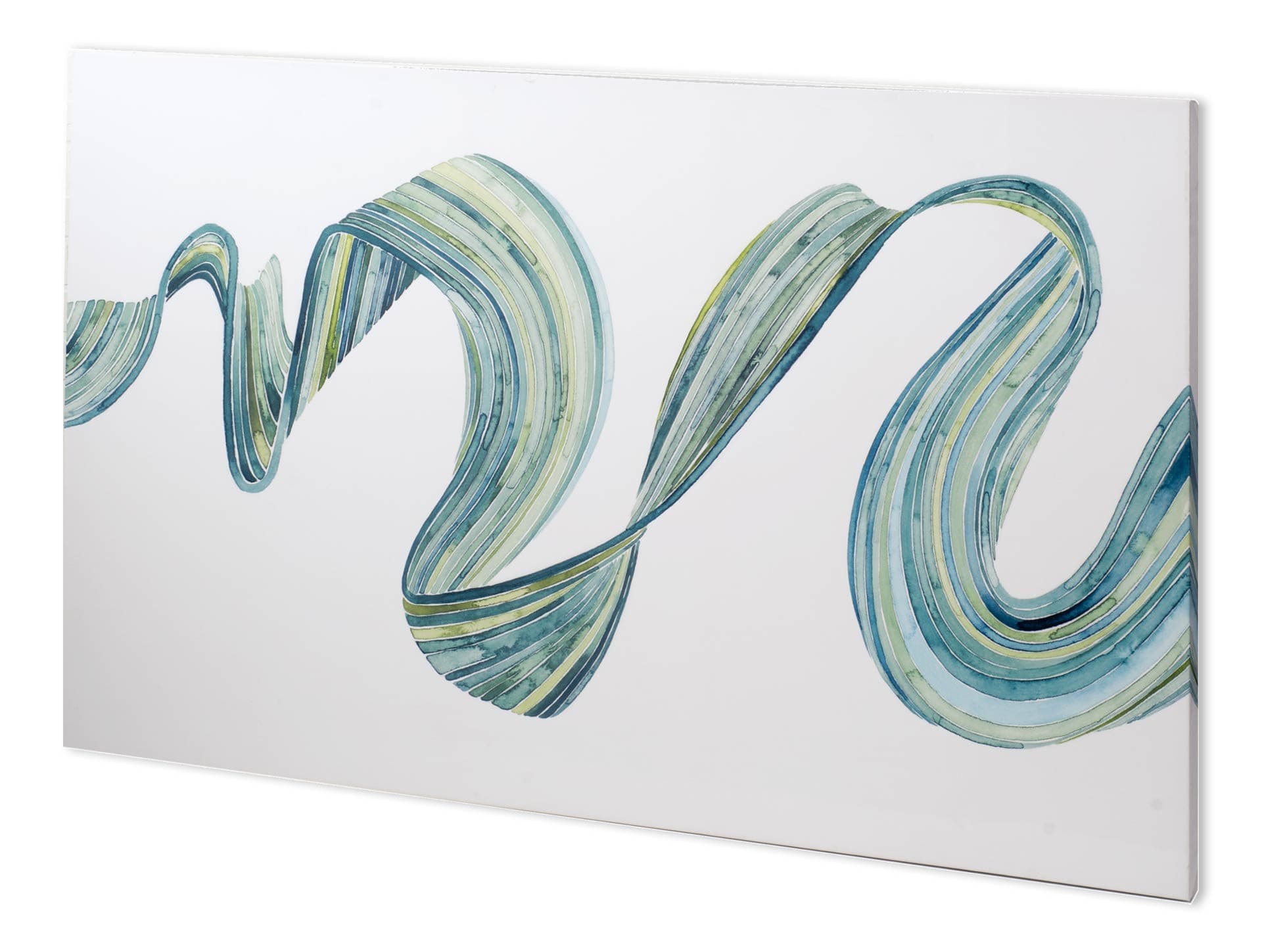 Ribbon Stream I by Grace Popp a Hand Embellished Textured Canvas — product photograph