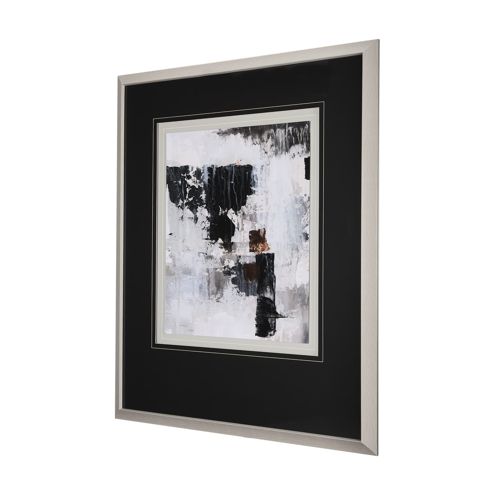 The Fog II by Mercana Studio a Hand Embellished Textured Framed Art Print Matted under Glass — product photograph