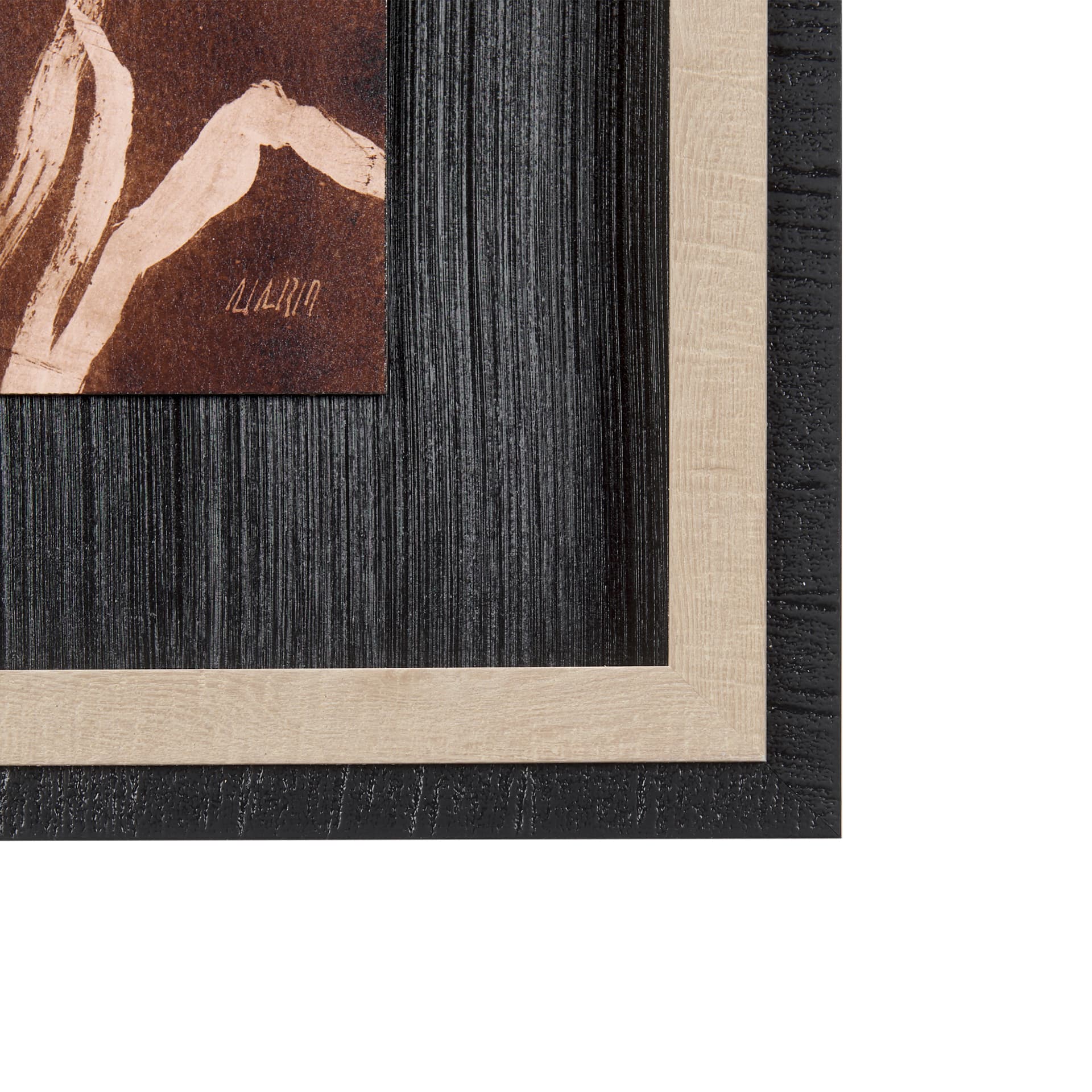 Horse Herd IV by Mercana Studio a Hand Embellished Textured Framed Art Print — product photograph