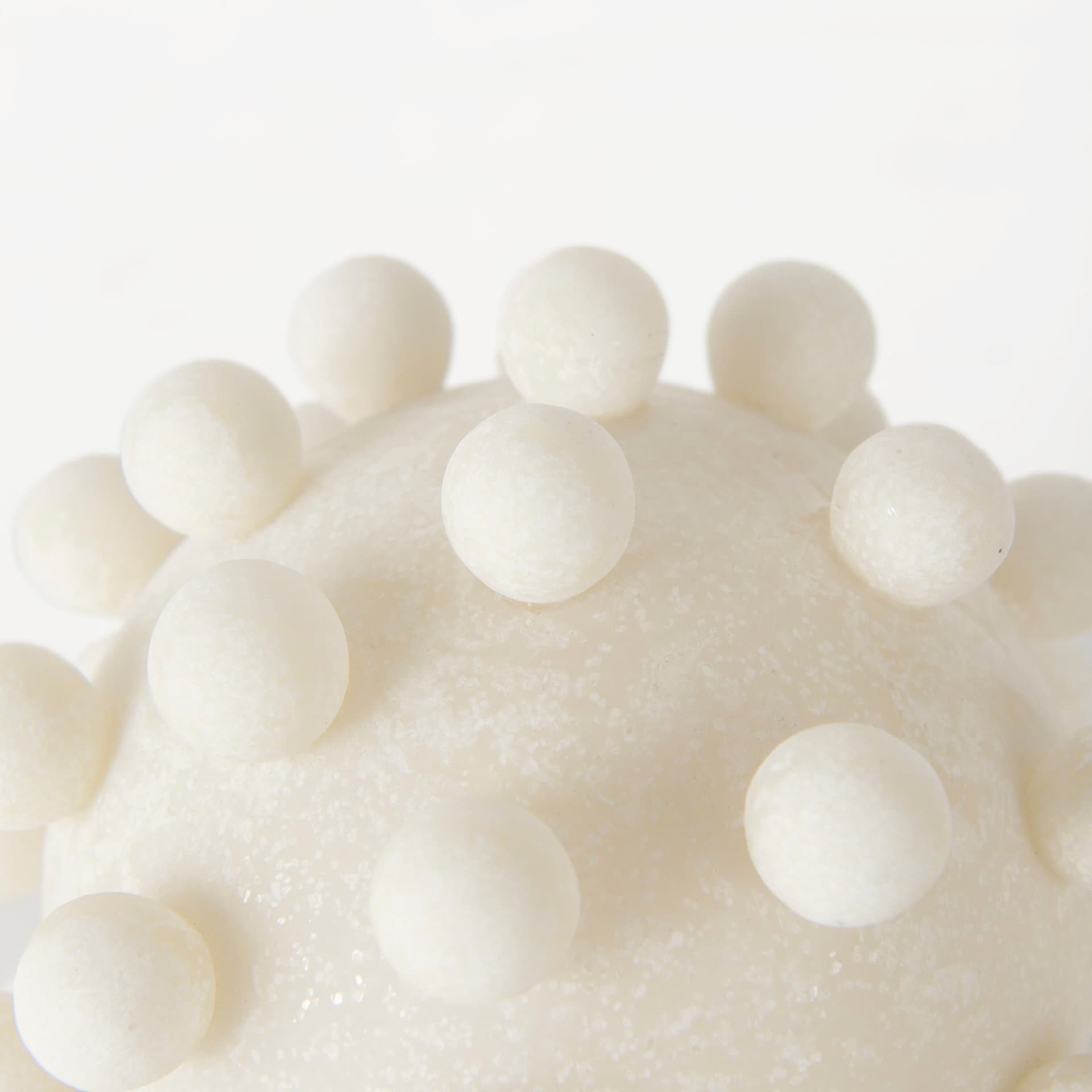 Malo 5.9L x 5.9W x 5.9H Cream Resin Large Sphere Decorative Object — product photograph