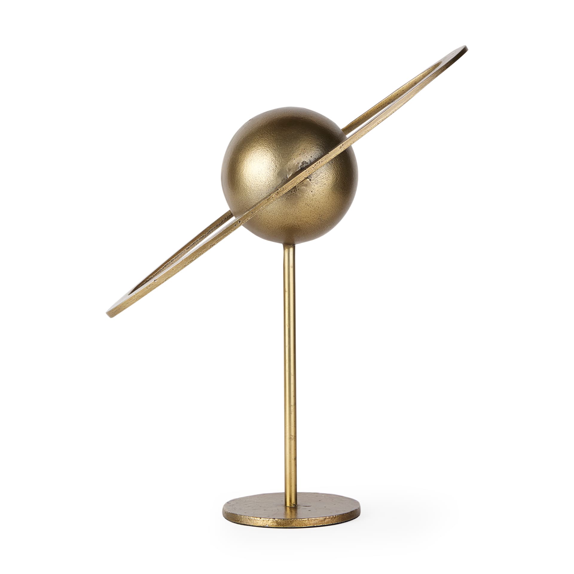 Atlas 15.0L x 7.0W x 16.0H Gold Metal Solar System Ornament — product photograph