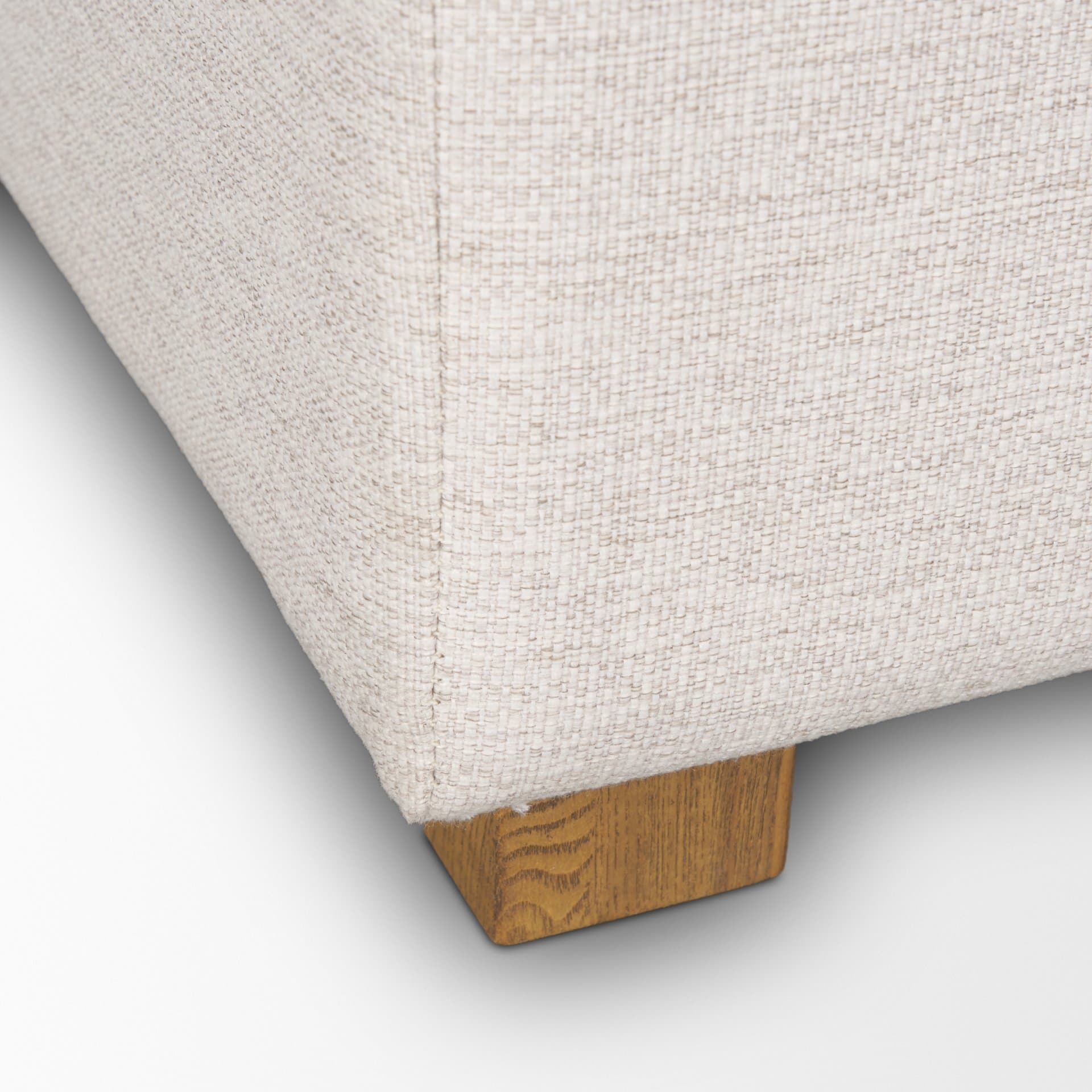 Halston Right Arm Sectional Piece Oatmeal Performance Fabric — product photograph