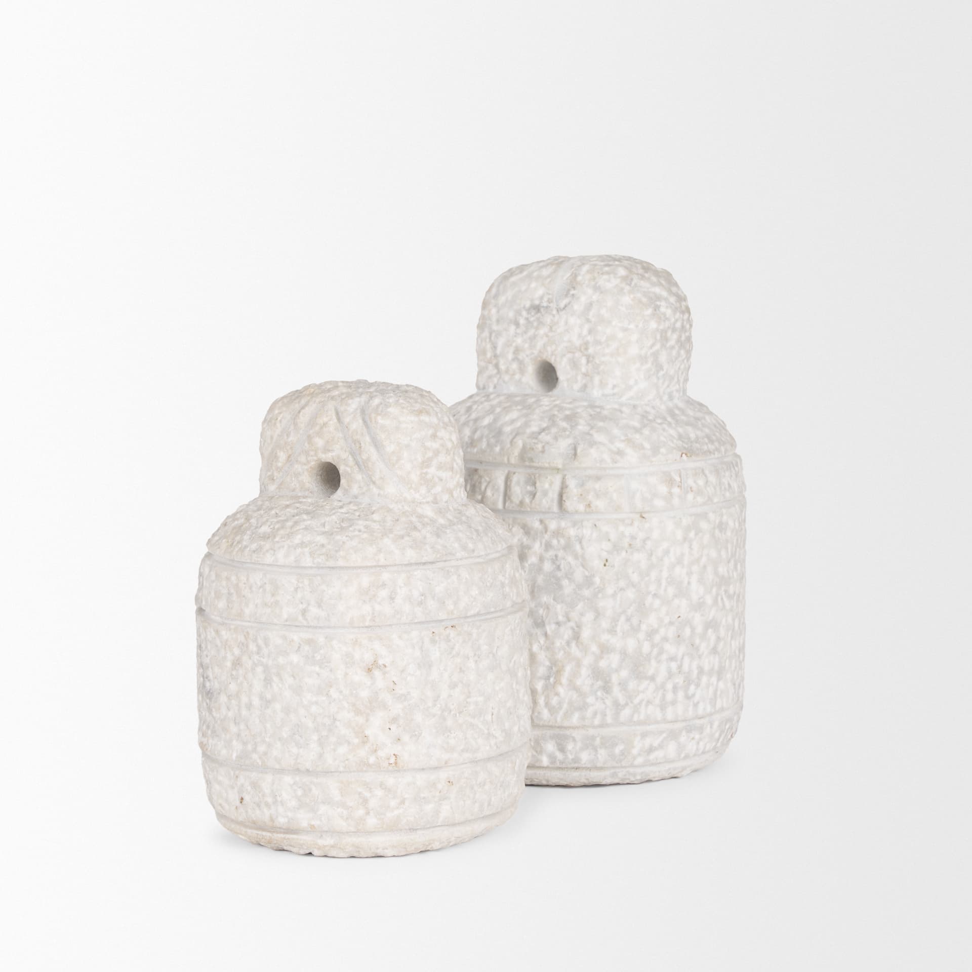 Irina Small White Marble Door Stopper — product photograph