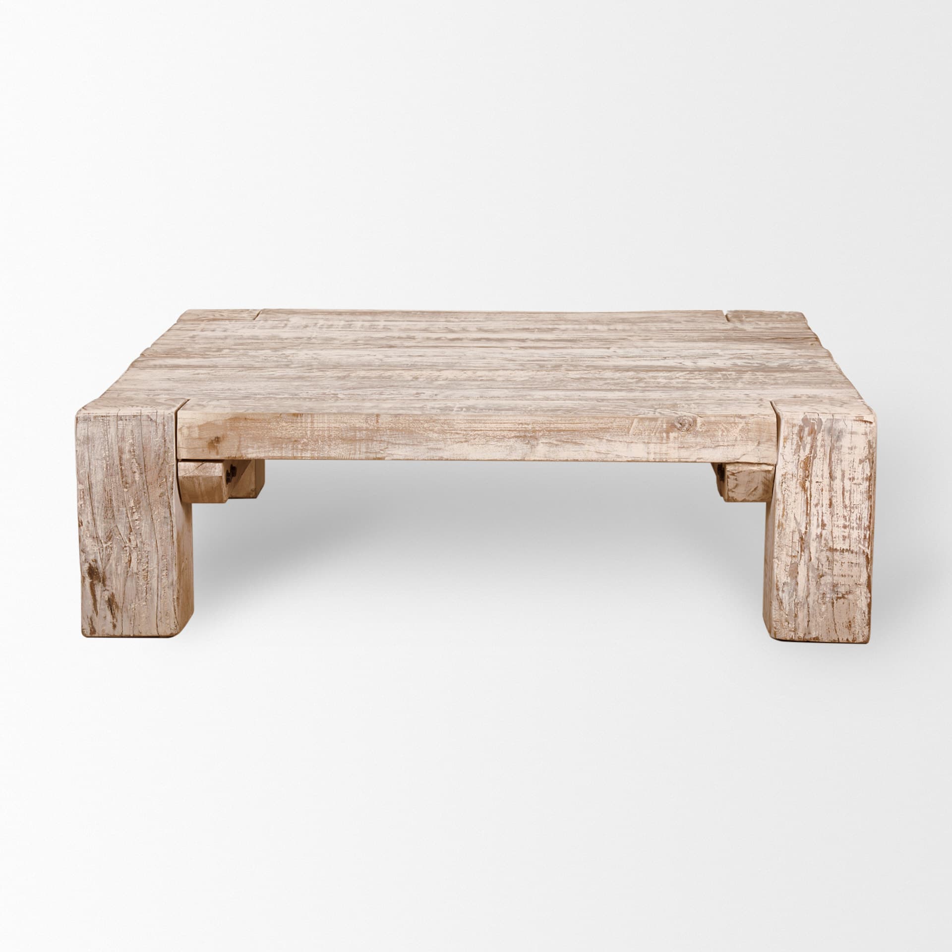 McArthur 48x48 Square Reclaimed Solid Wood Coffee Table — product photograph
