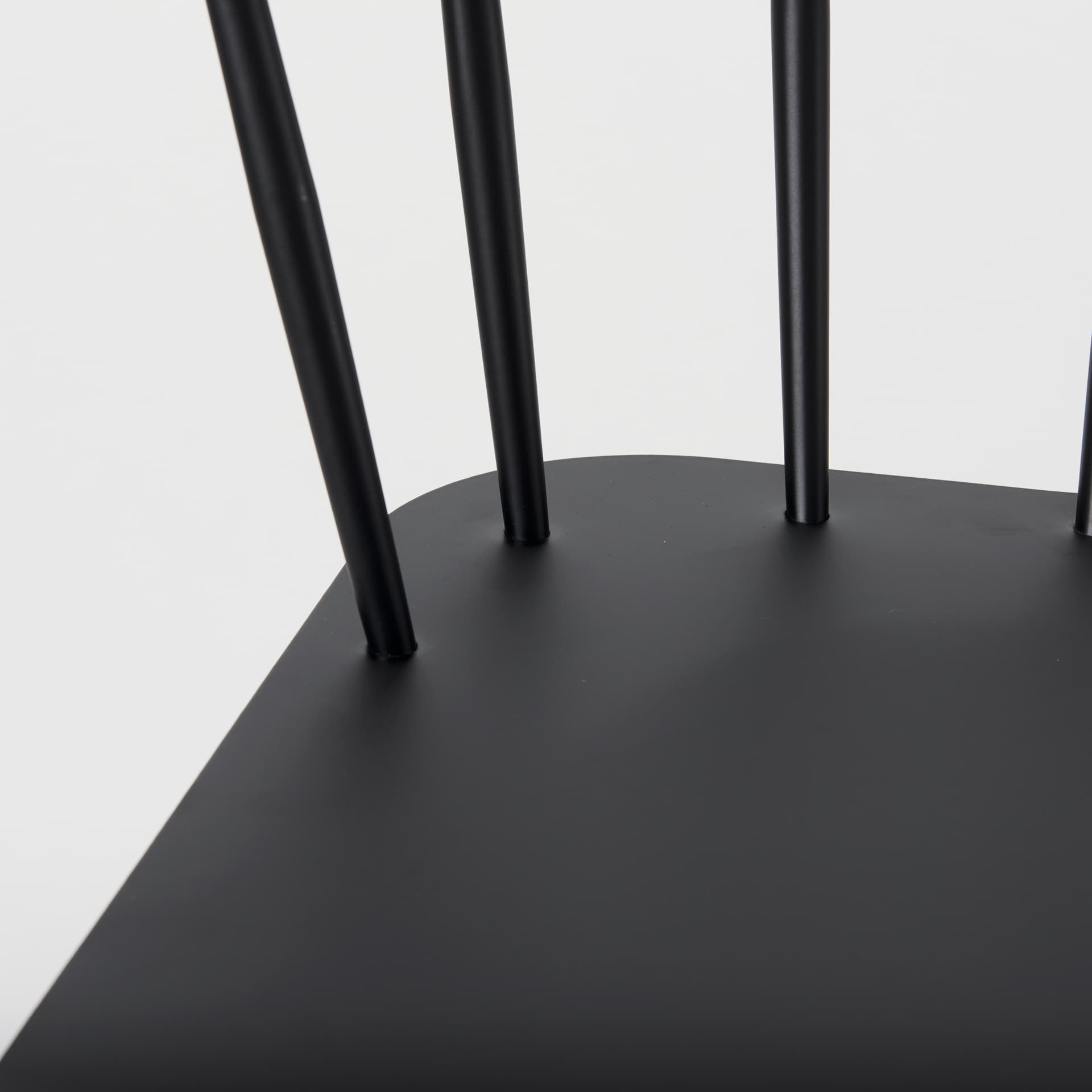 Colin Backless 42.1in Seat Counter Stool | Black Metal w/ Arm — product photograph