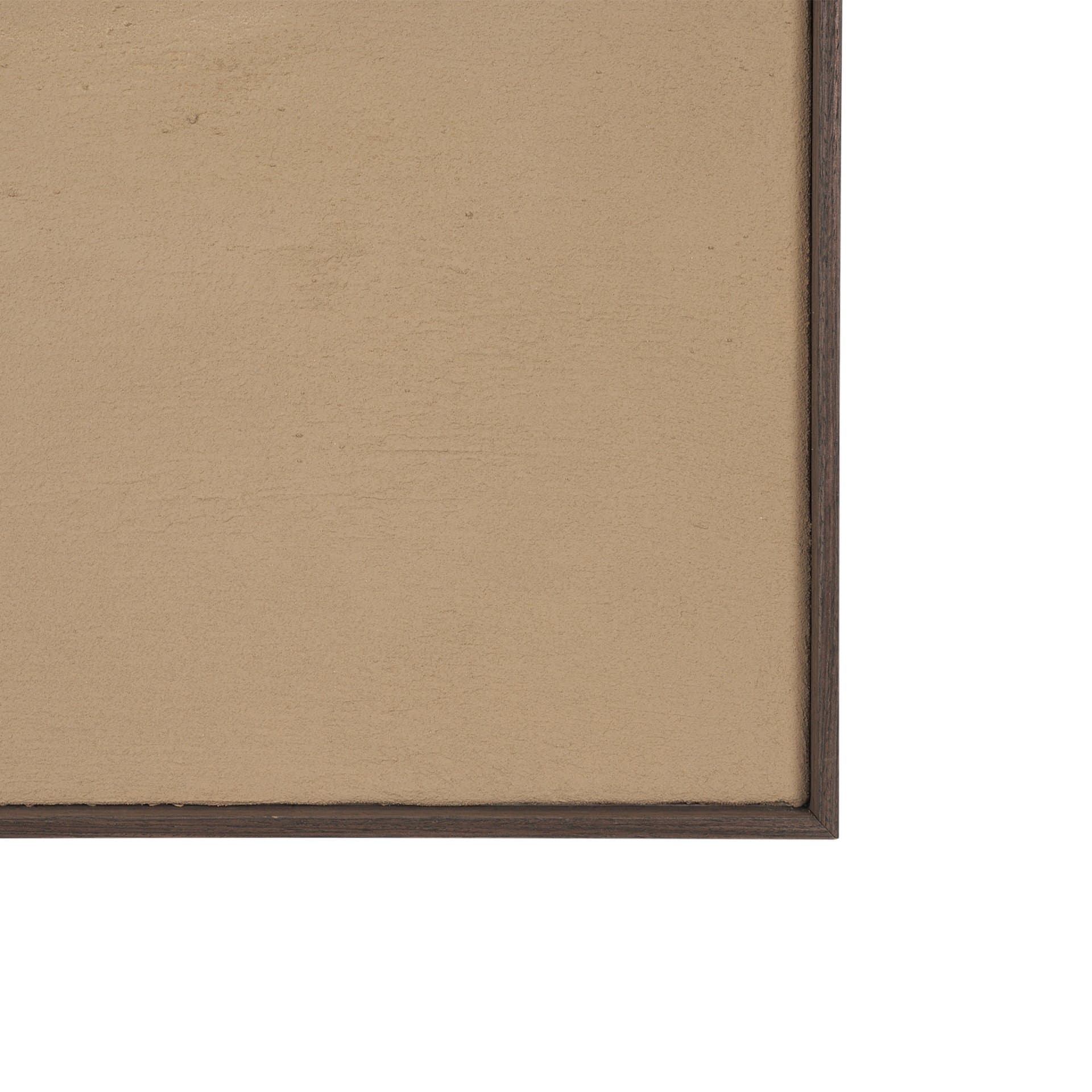 Drape III Camel Fabric Dimensional Framed Art — product photograph