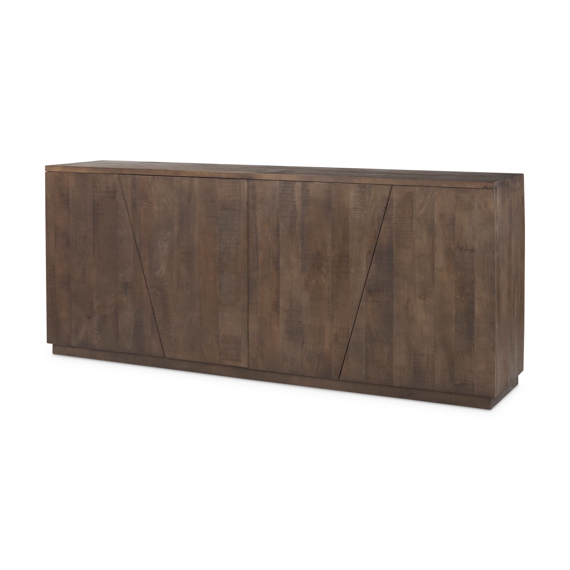 West 82.0L x 18.0W x 34.0H Wooden Angular Sideboard — product photograph